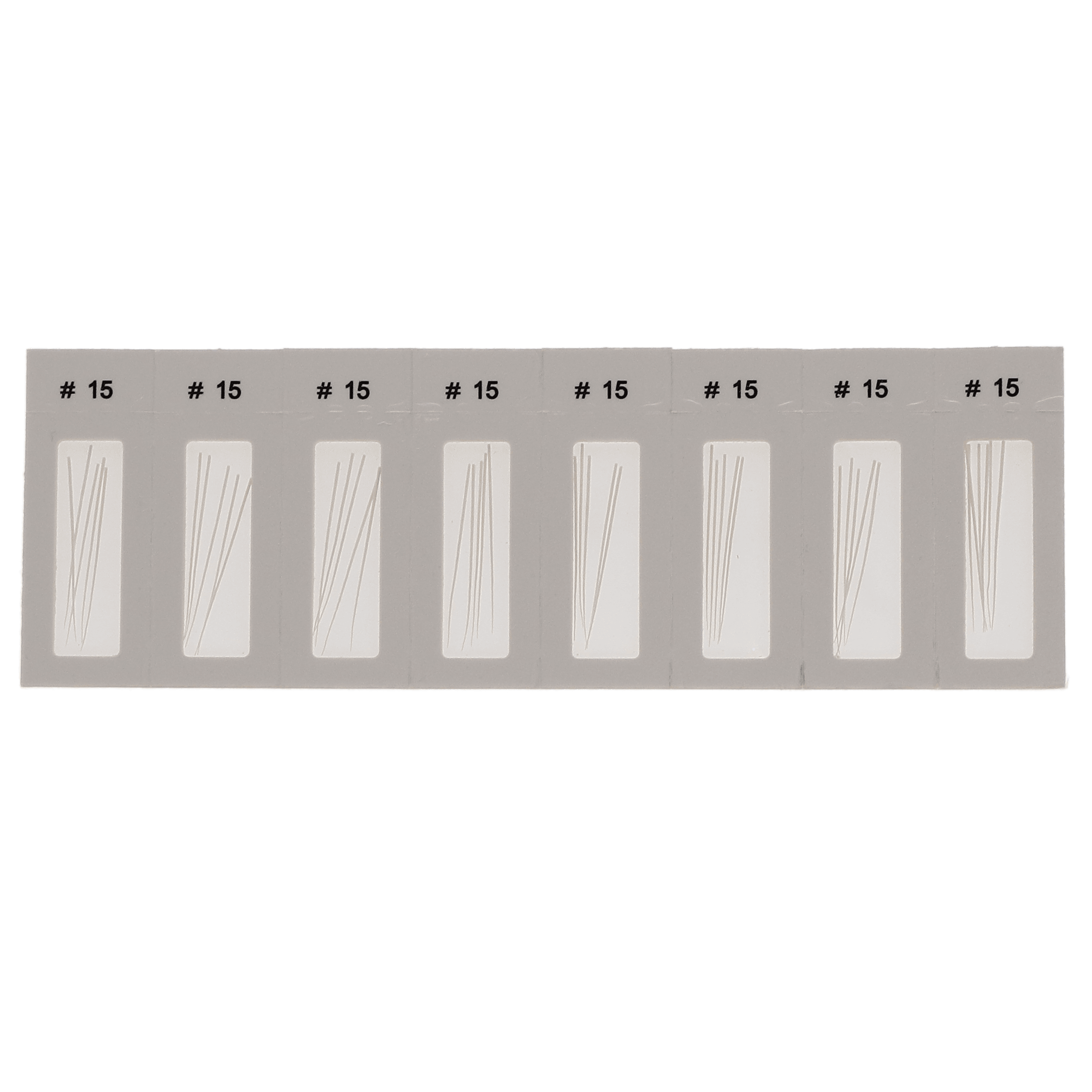 DiaDent Absorbent Paper Points, Non-Marked, .02 Taper, ISO Size #15, Cell Pack, 200/Box, 201-303