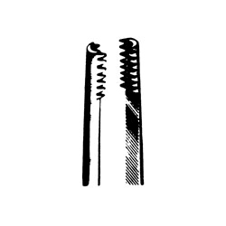 J&J Instruments Adson-Brown Tissue Forceps, 4.75" (4 3/4"), 7x7 Serrated Teeth, Stainless Steel, 35-5090