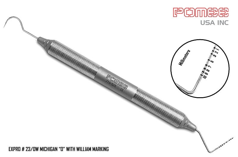 J&J Instruments Expro Double-Ended Explorer/Probe, #23/OW, Michigan O with Williams Markings, 1/Pk, IN16-525