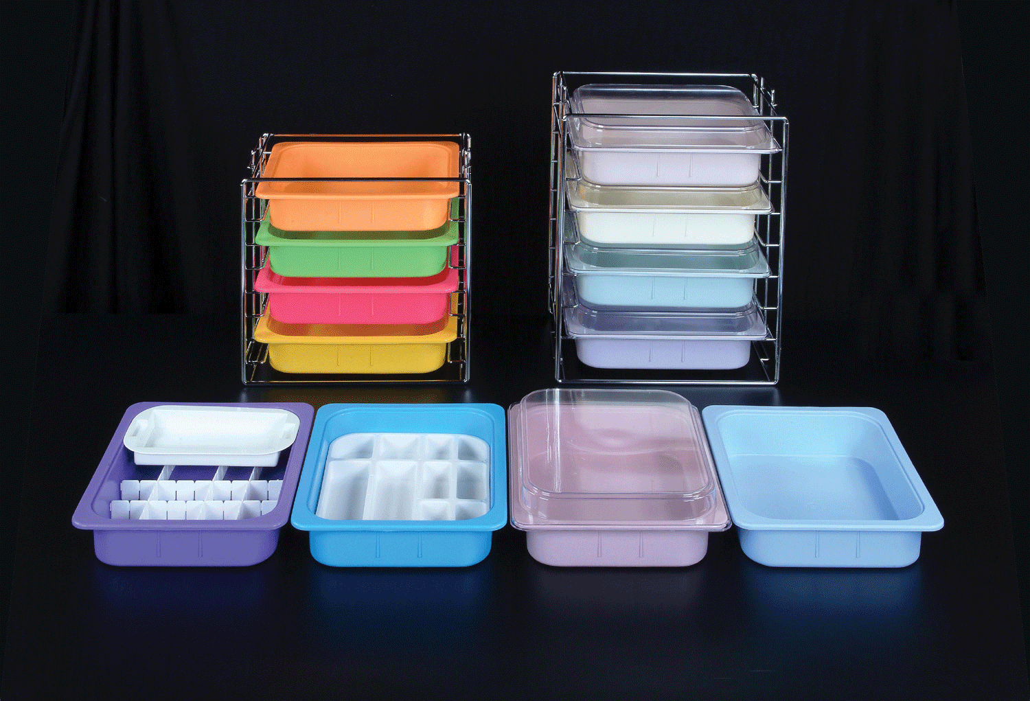 Plasdent Operation Tub, Neon Yellow, 9-3/8" x 11-1/2" x 2-5/8", with 3/4" Lip, 1/Pk, OR563
