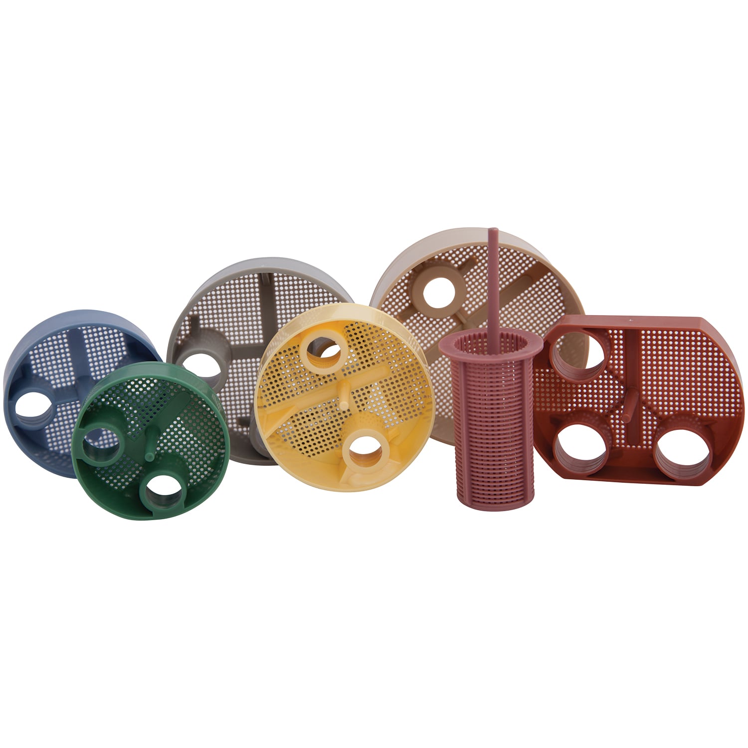 Dispos-A-Screen Mauve 1-1/4" Evacuation Trap Screens, 144/Box, 51Z080V