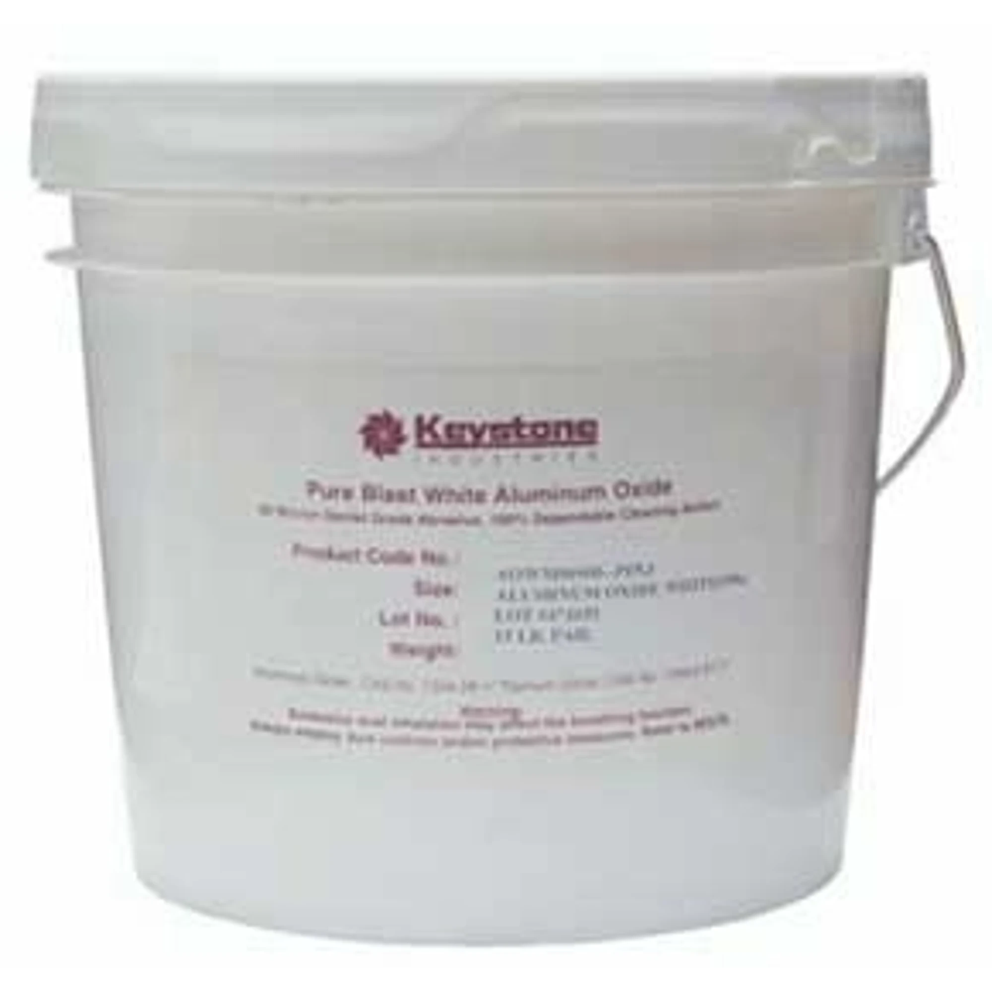 Keystone Pure Blast White Aluminum Oxide, 50 Micron, 240 Grit, Dental Grade, 15 lb Container, 1010002
