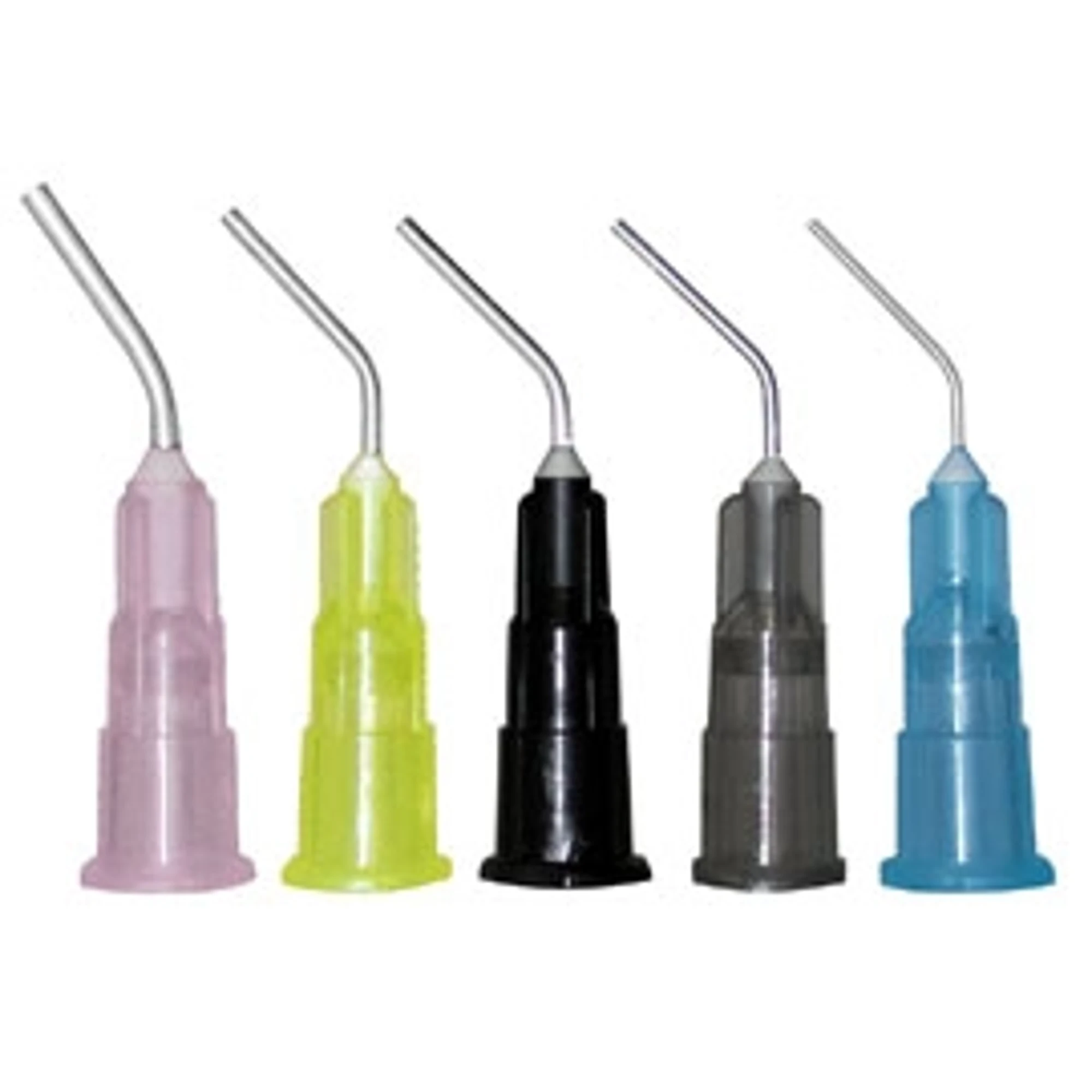 Defend Plus Pre-Bent Needle Dispensing Tips, 22 Gauge, Gray, for Sealants & Cement, 100/Pk, PN1230