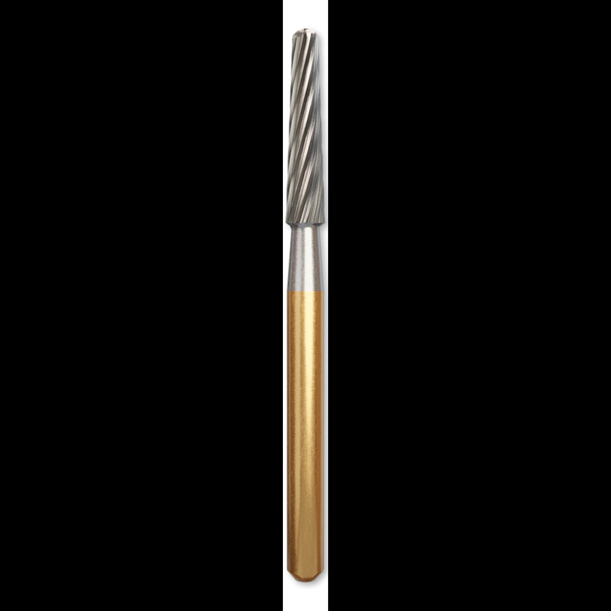 Alpen Operative T&F 12-Bladed Carbide Bur, FG, Round End Taper, #7675, 1.6 mm, 5/Pk, R707675