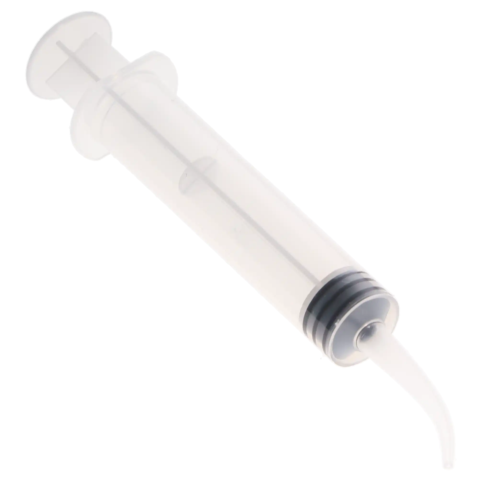 Plasdent Disposable Curved Tip Utility Syringe, No. 412, 12 cc, Plastic, Non-Sterile, 50/Pk, LL-UT