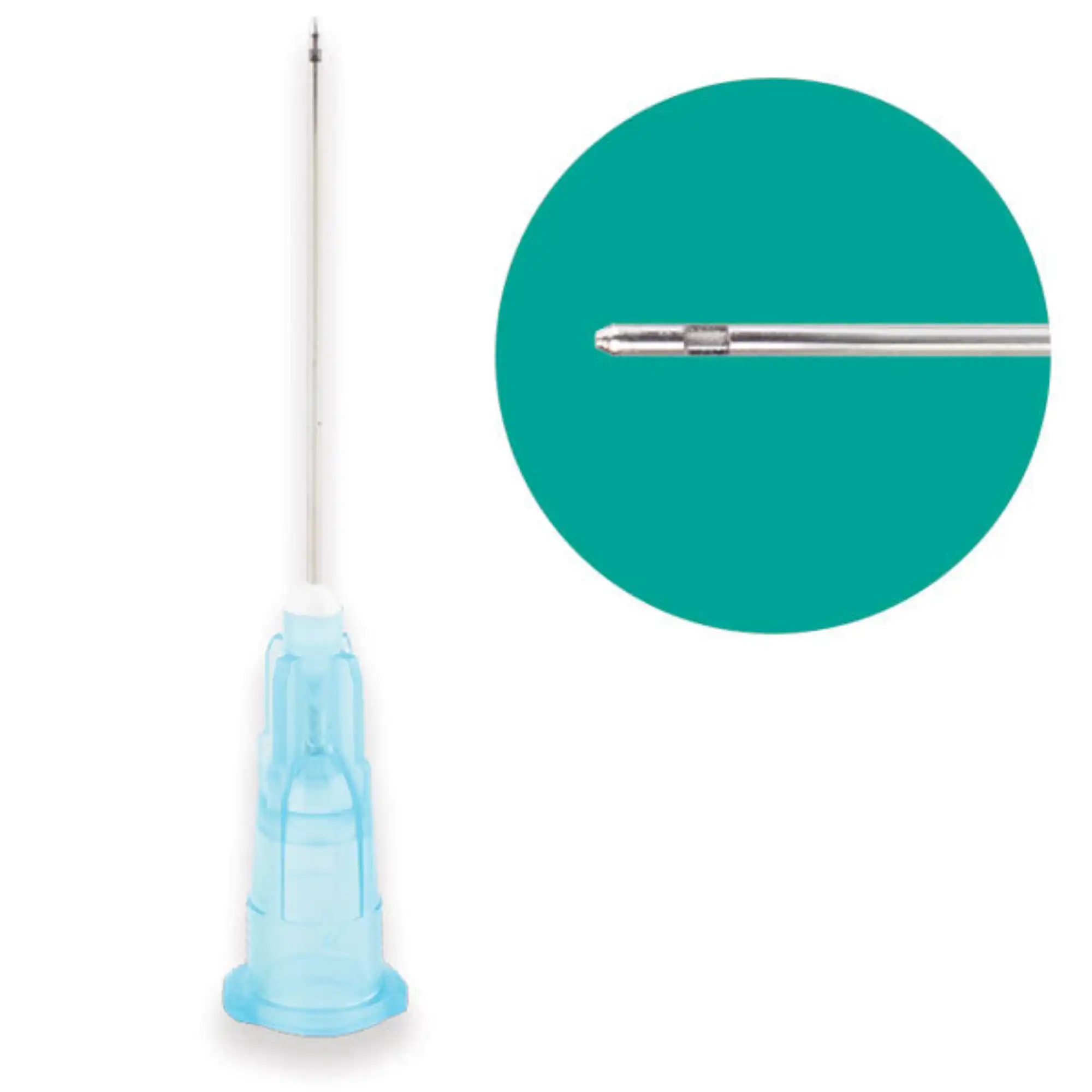 Probevac Irrigator Needle Tips, Max-i-Probe-Style, Closed-End, 23 Ga, Blue, 100/Pk, INT-P23