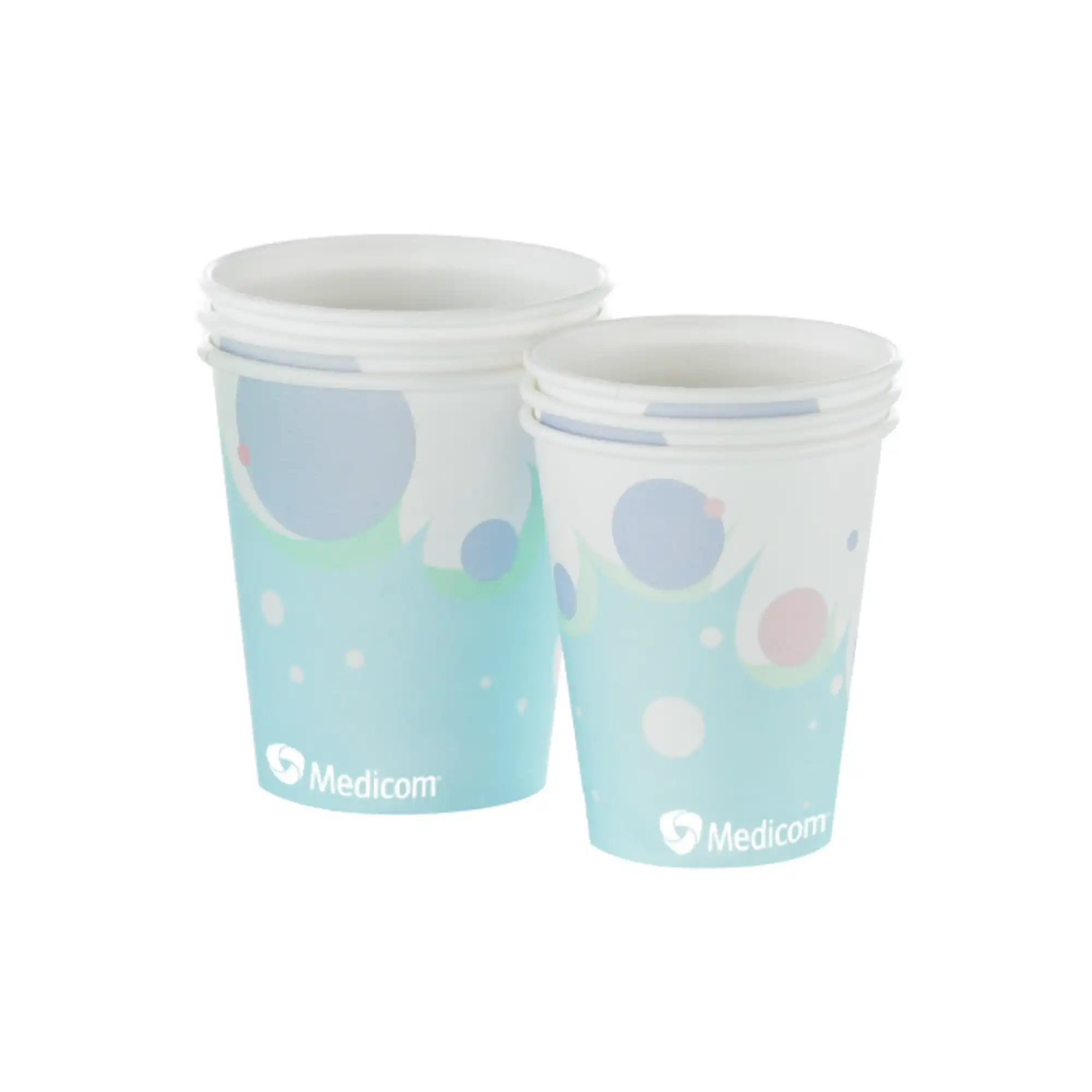 SafeBasics Poly-Coated Paper Cups, 5 oz, Bubbles Design, 1000/Case, 115-CH