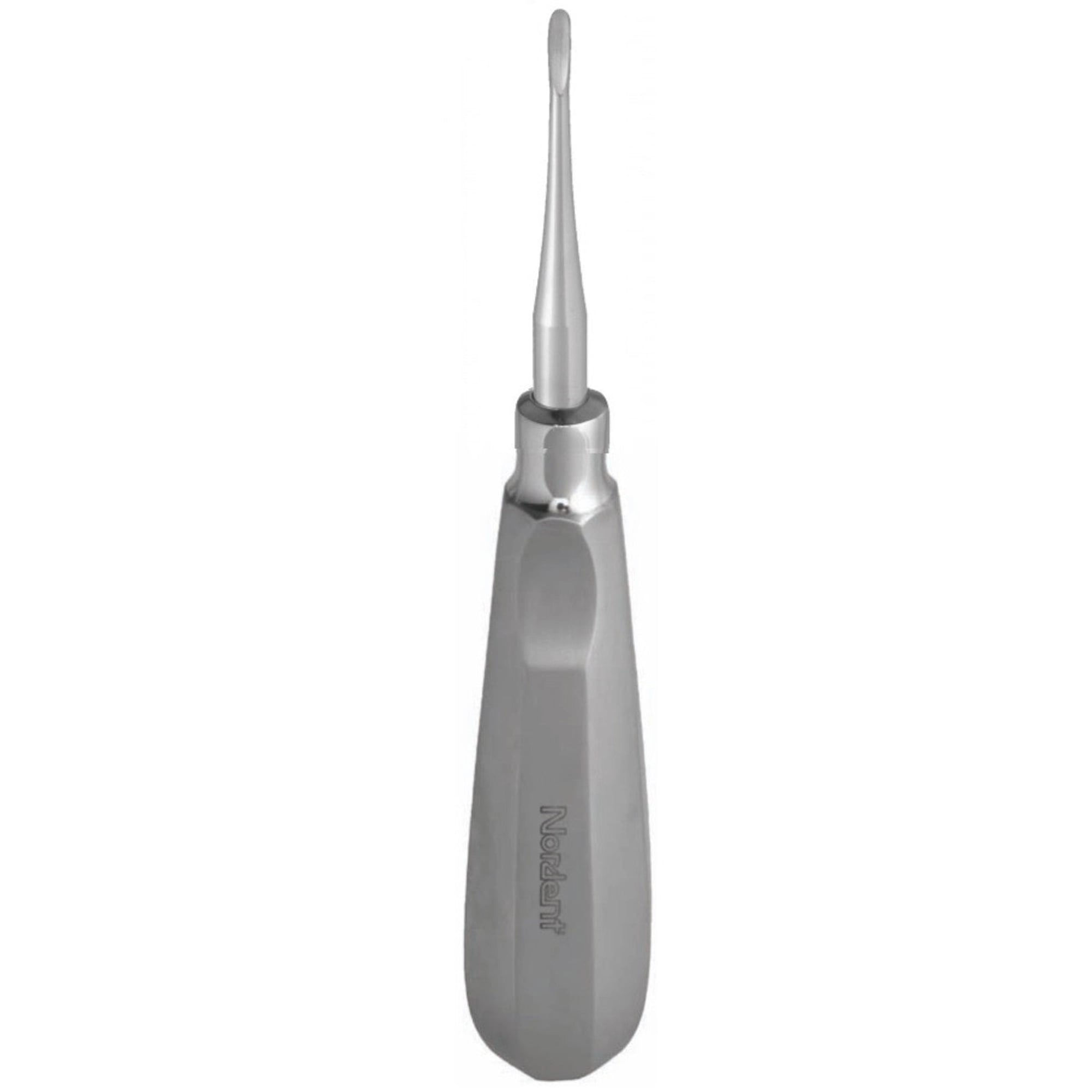 Nordent #301 Apexo Elevator, Serrated Blade Tip, Straight, 2.5mm Blade Width, Thumb Grip Handle, E301SR