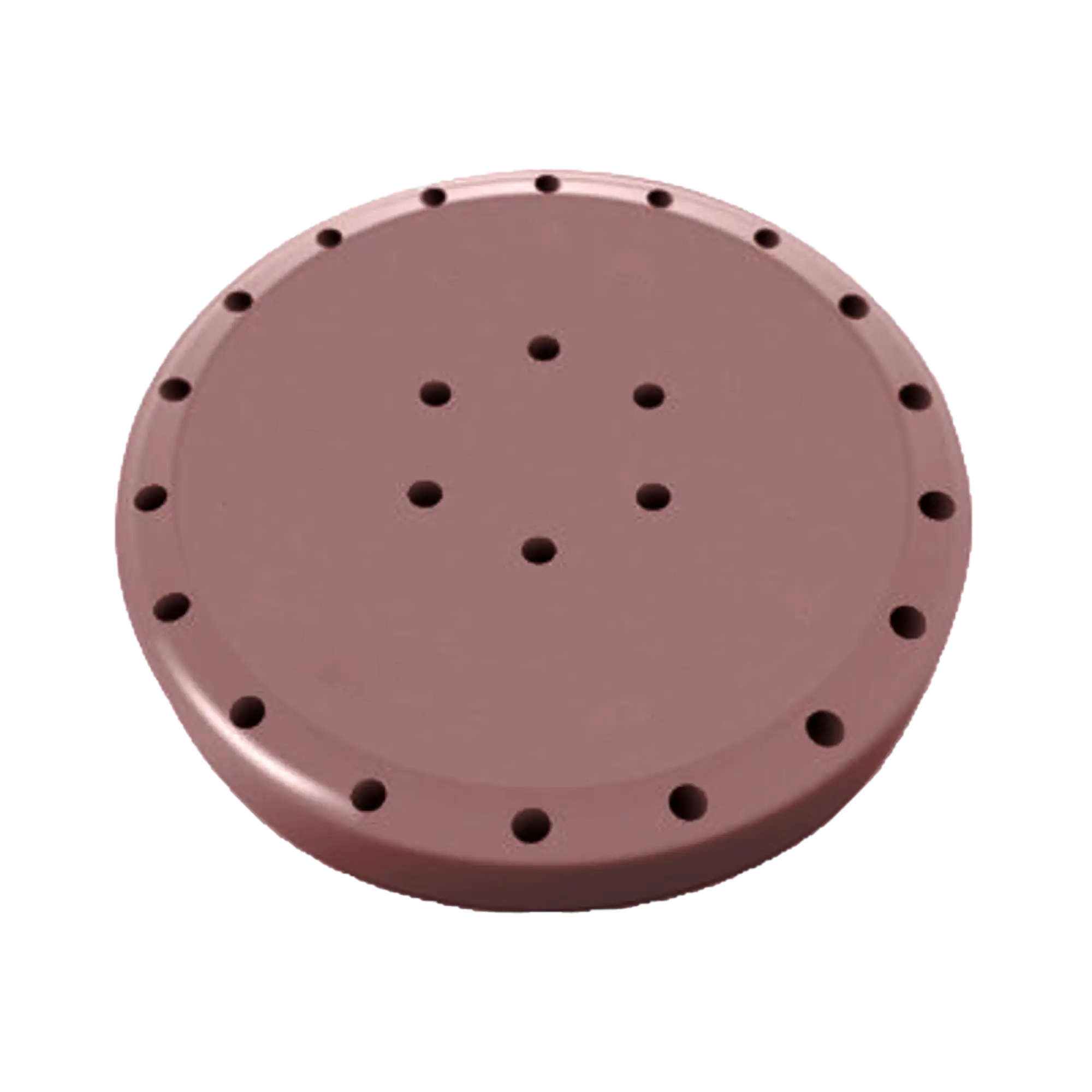 Plasdent Magnetic Bur Block, 28 Burs Capacity, Large Round, Mauve, 1/Pk, 400BL-10