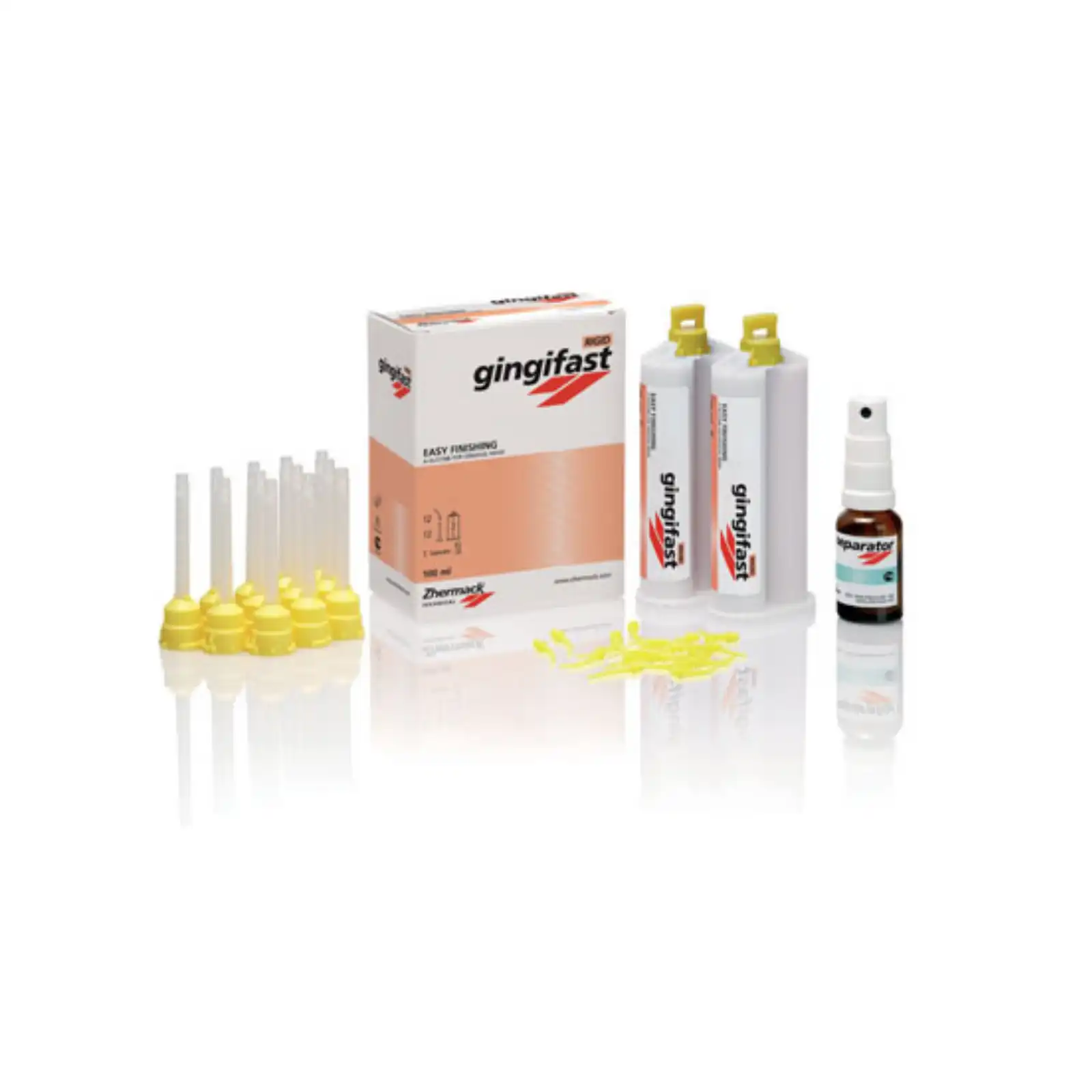 Zhermack Gingifast Rigid Gingival Mask, Vinylpolysiloxane, 50ml, 2/Pk, C401520