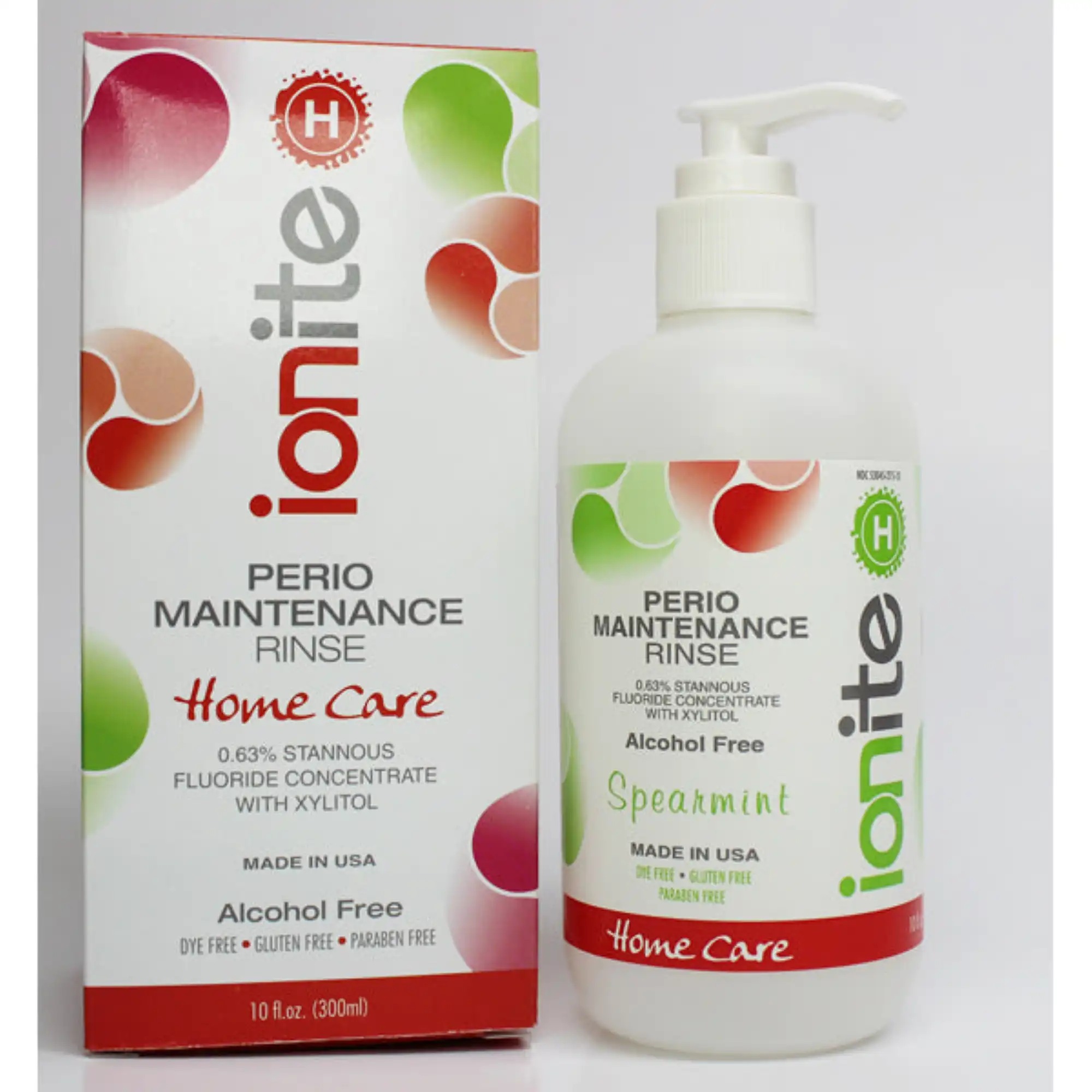 Ionite-H 0.63% Stannous Perio Rinse, Spearmint, 10 oz (300 ml) Bottle, 10/Case, 56-00135
