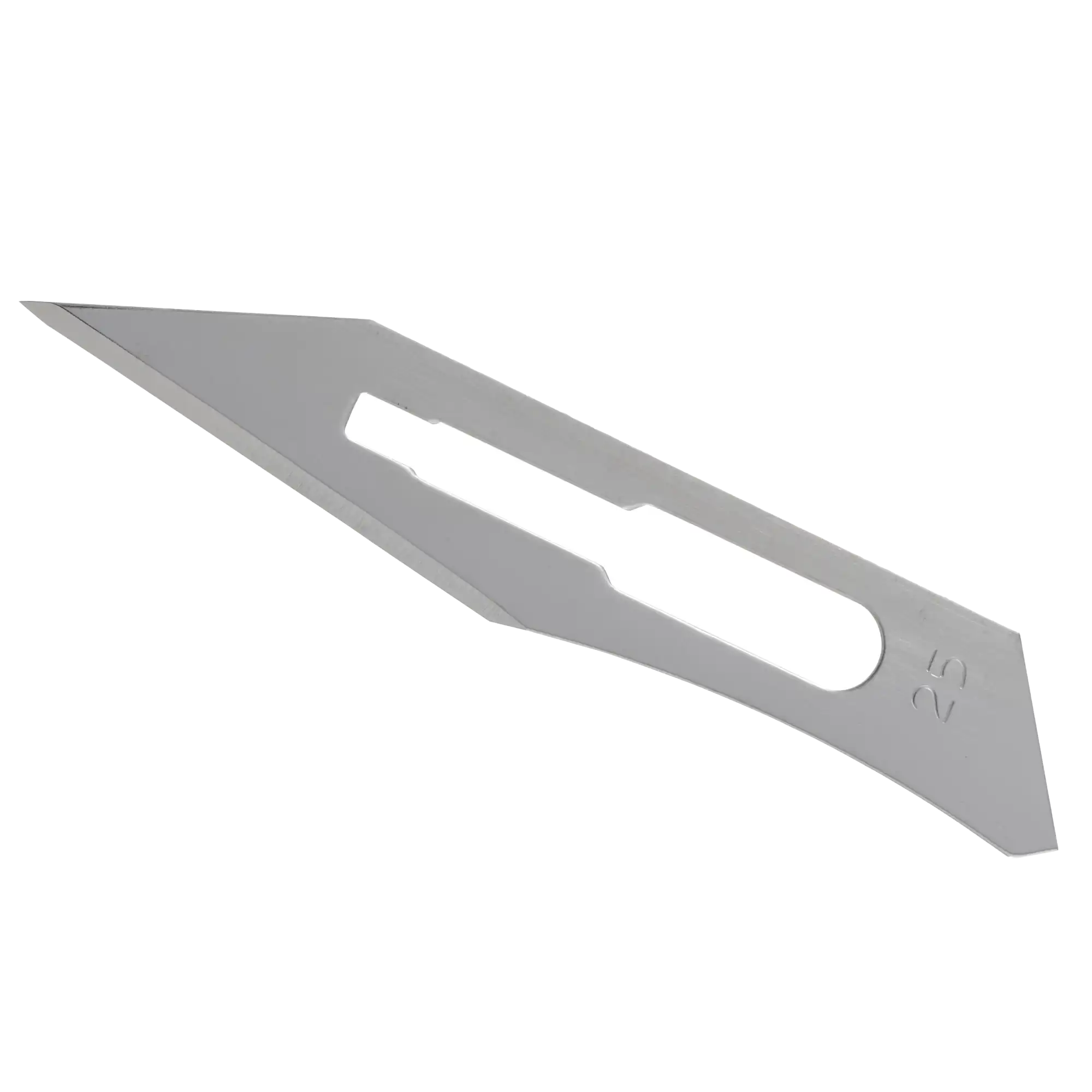 GLASSVAN #25 Sterile Carbon Steel Surgical Blades, Individually Foil-Wrapped, 100/Box, 2001T-25