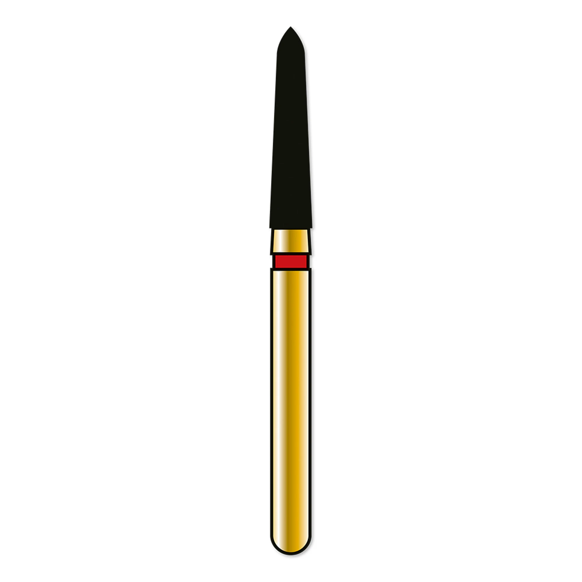Alpen Multilayer Diamond Bur, FG 878K-018 Fine Grit, Curettage/Pointed Taper, 5/Pk, 878K-314-018-8.00-F