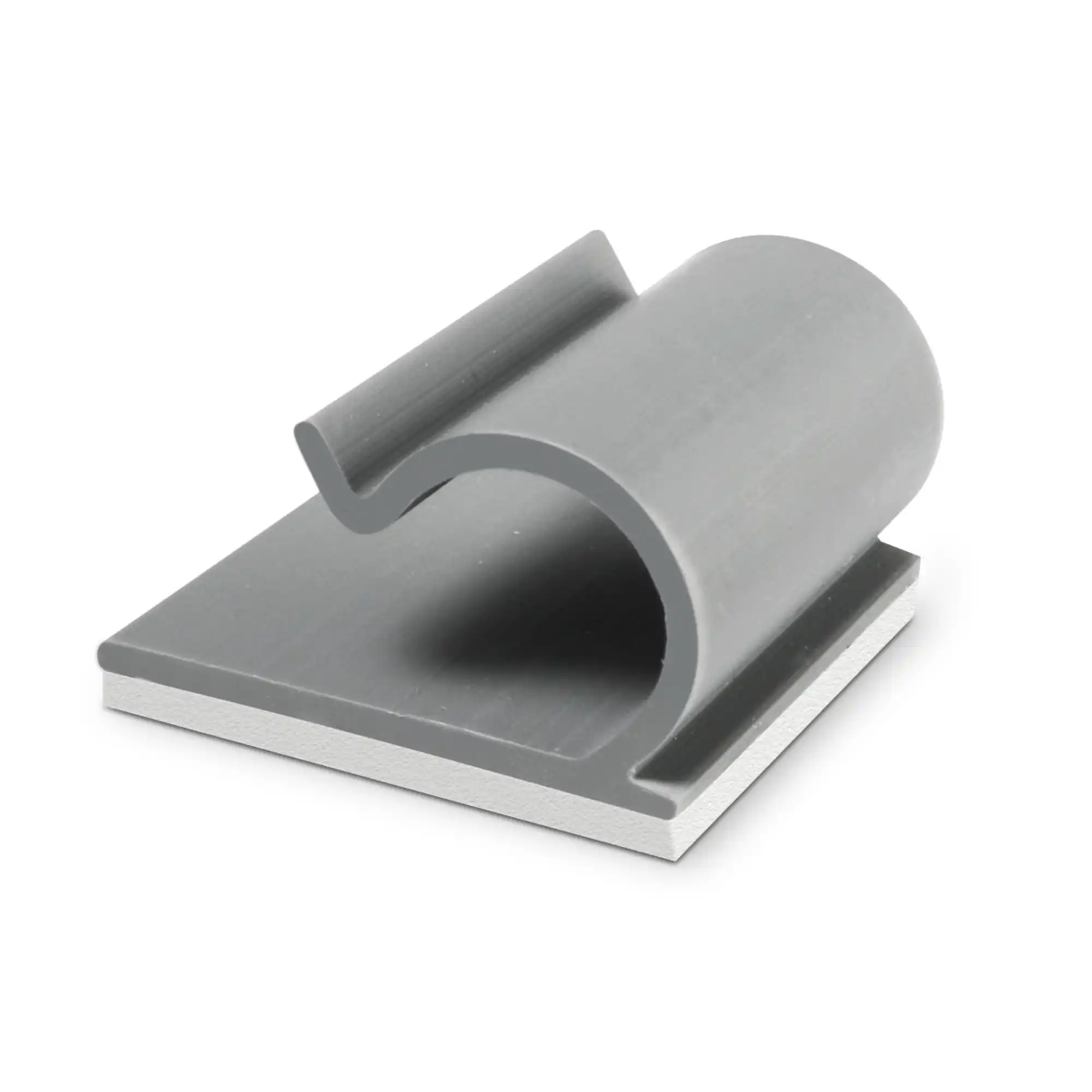 Parkell C-Clip Grey Plastic Handpiece Holder, Adhesive Backing, Pack of 5, D323
