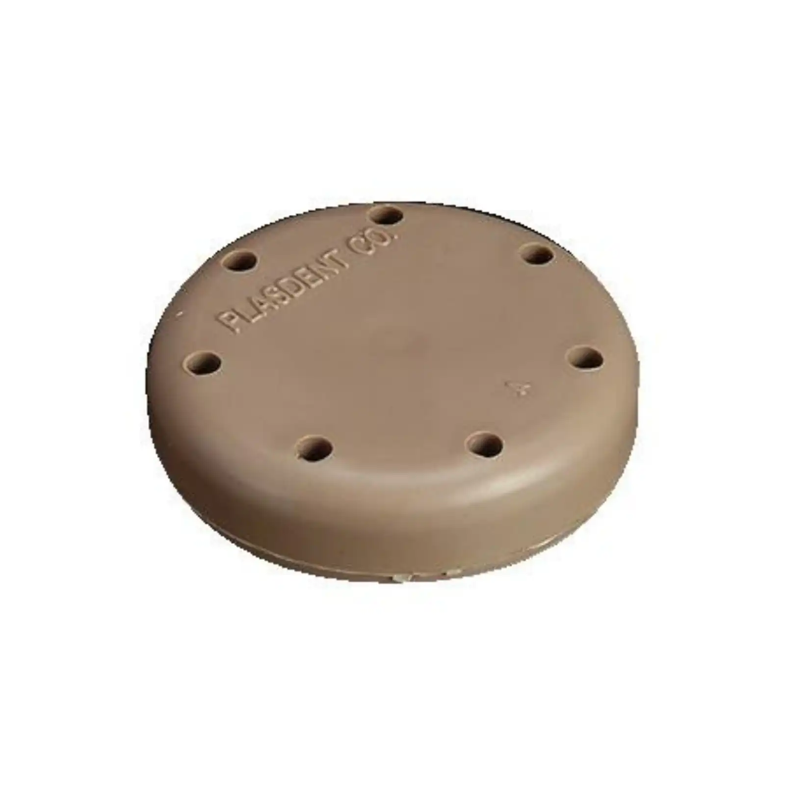 Plasdent Magnetic Bur Block, 7-Hole, Small Round, Beige, 400BS-7