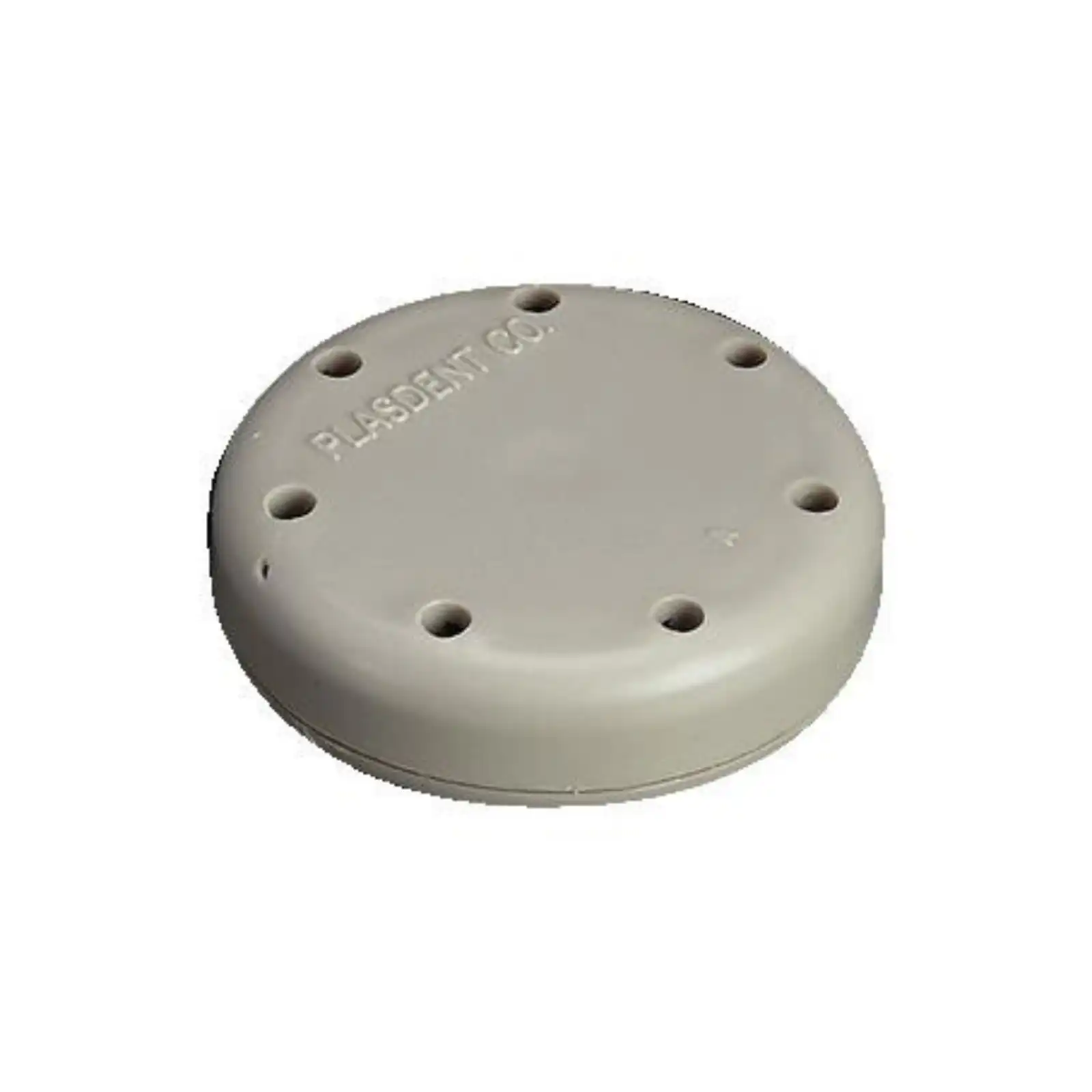 Plasdent Magnetic Bur Block, Small Round, 7-Hole, Gray, 1-5/8" Diameter, 400BS-9