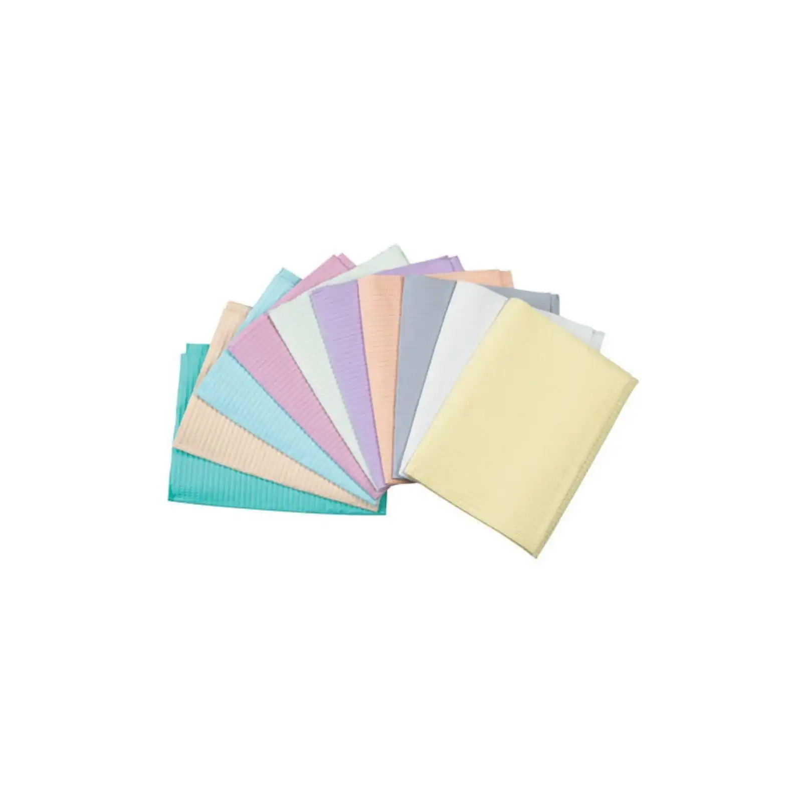 Crosstex Advantage 2-Ply Paper/1-Ply Poly Patient Towels, 13" x 18", Aqua, Vantage Fold, 500/Case, WEXAAQ