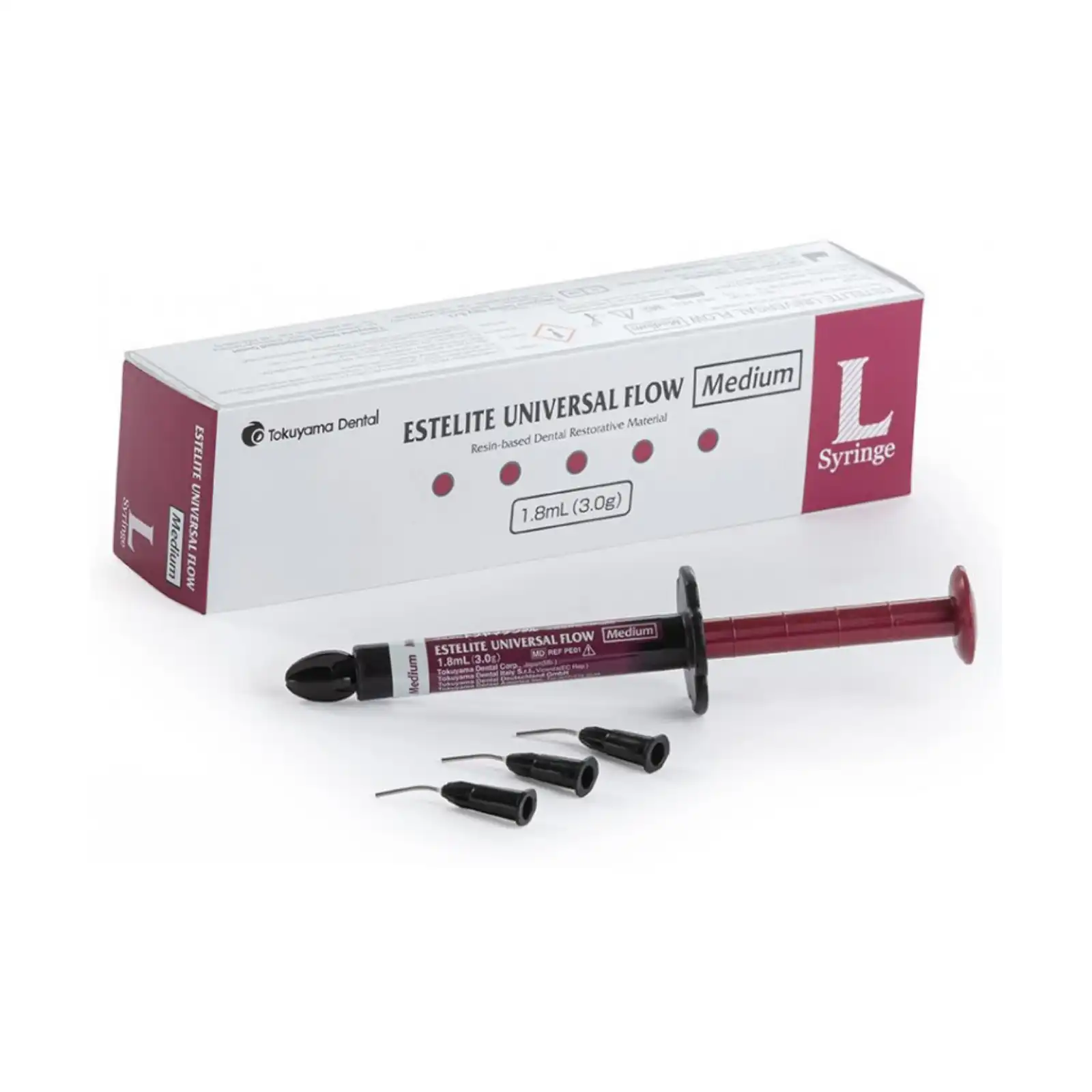 Estelite Universal Flow Medium Flow Light-Cure Flowable Composite, Shade CE, 3 g Syringe Refill with 10 Dispensing Tips, 1/Pk, 13892