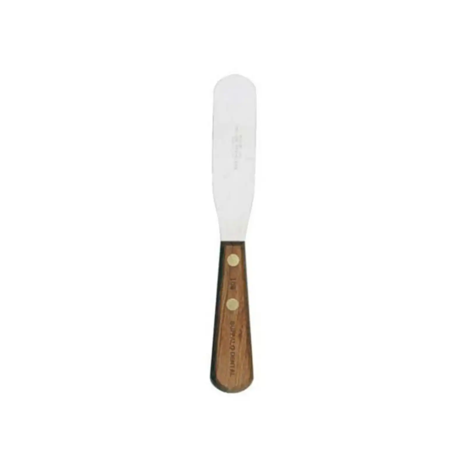 Buffalo Dental #10R Plaster Spatula, Extra-Stiff Stainless Steel Blade, 4.25", Rosewood Handle, 79410