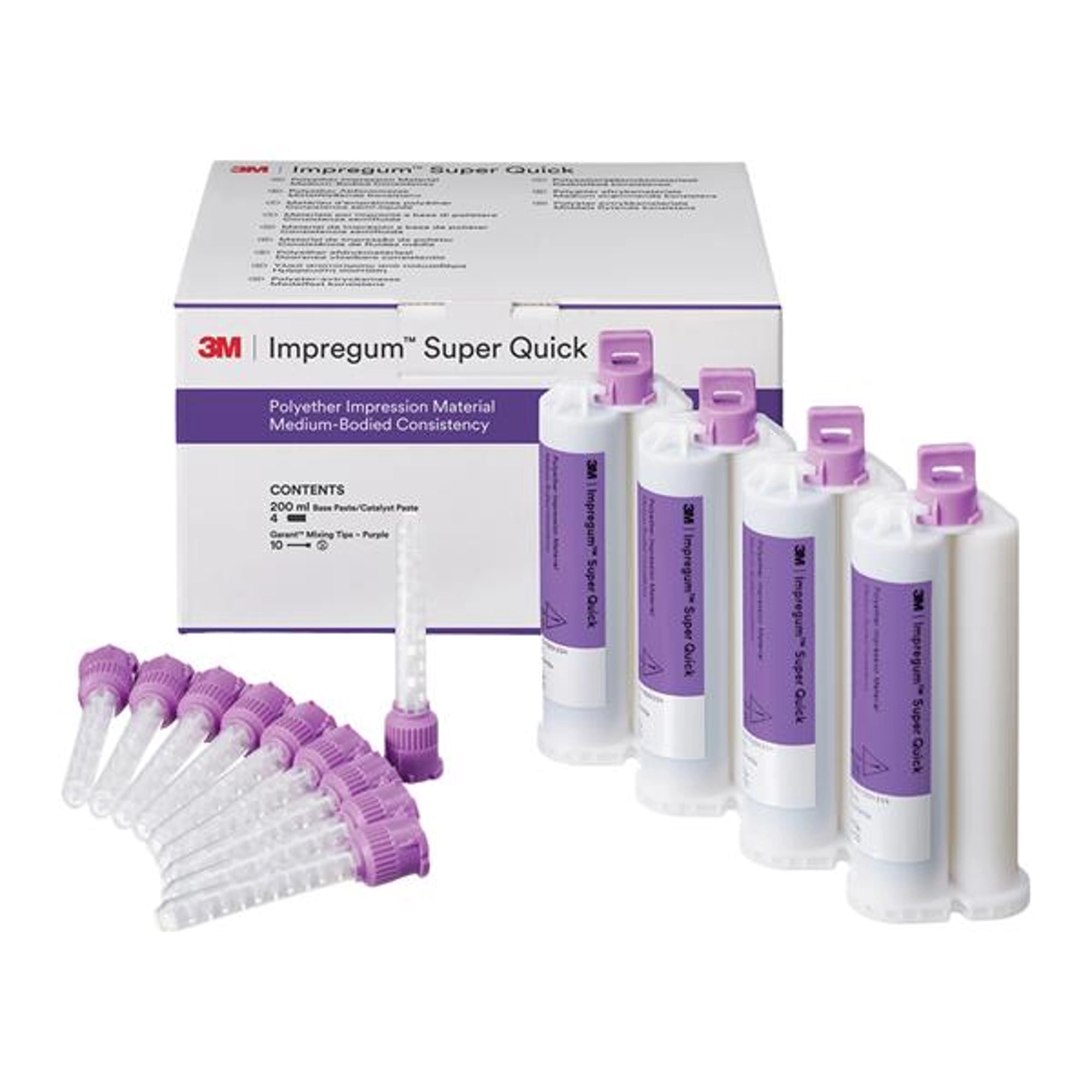 3M Impregum Super Quick Polyether Impression Material Medium Body Refill, 50ml, 4/Pk, 69417