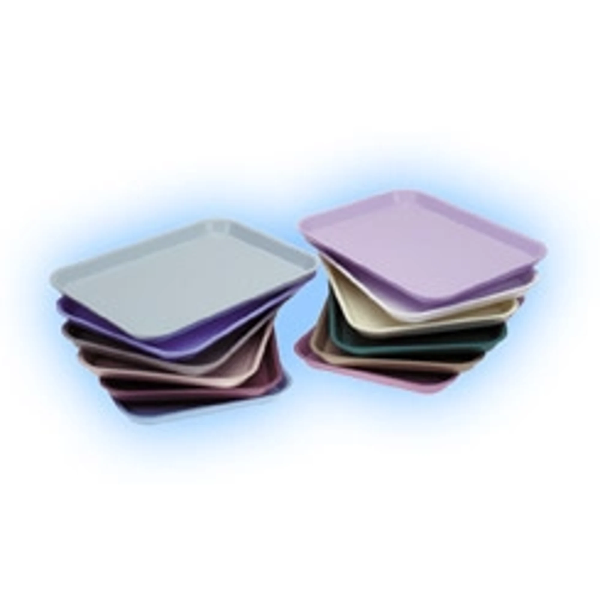 Plasdent Set-Up Plastic Flat Tray, Size E (Midwest), Mauve, 15" x 10-1/2" x 7/8", 1/Pk, 300EF-10
