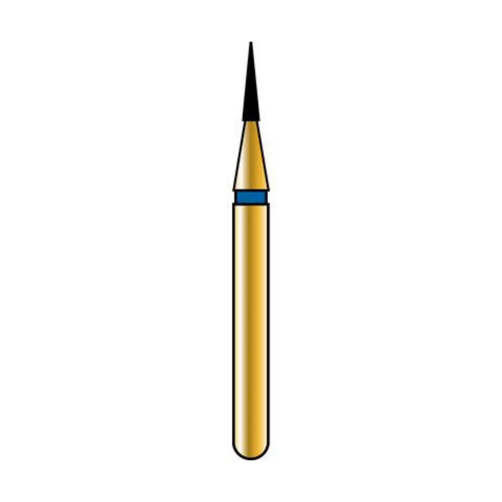 Alpen Multilayer Diamond Bur, FG, Flame #853, 0.8 mm, Extra Fine, Yellow, 5/Pk, R853EF008FG