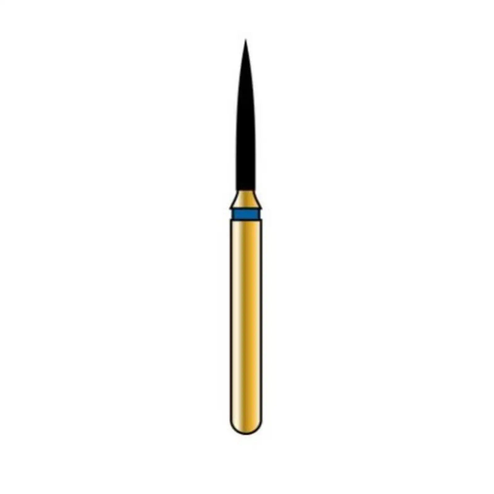 Alpen Multilayer Diamond Bur, FG, Flame #862, 1.0 mm, Ultra Fine, White, 5/Pk, R862UF010FG