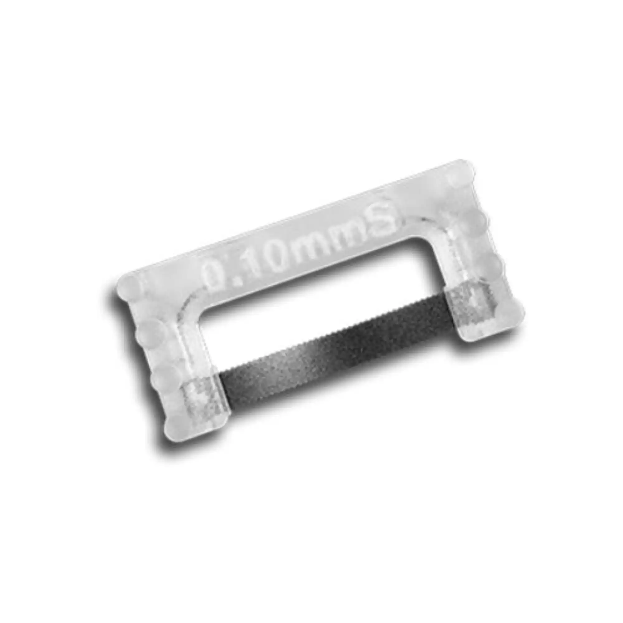 ContacEZ IPR Plus Interproximal Strips, Single-Sided, Fine-Coarse, Diamond, Serrated, Clear, 0.10mm, 8/Pk, 32208