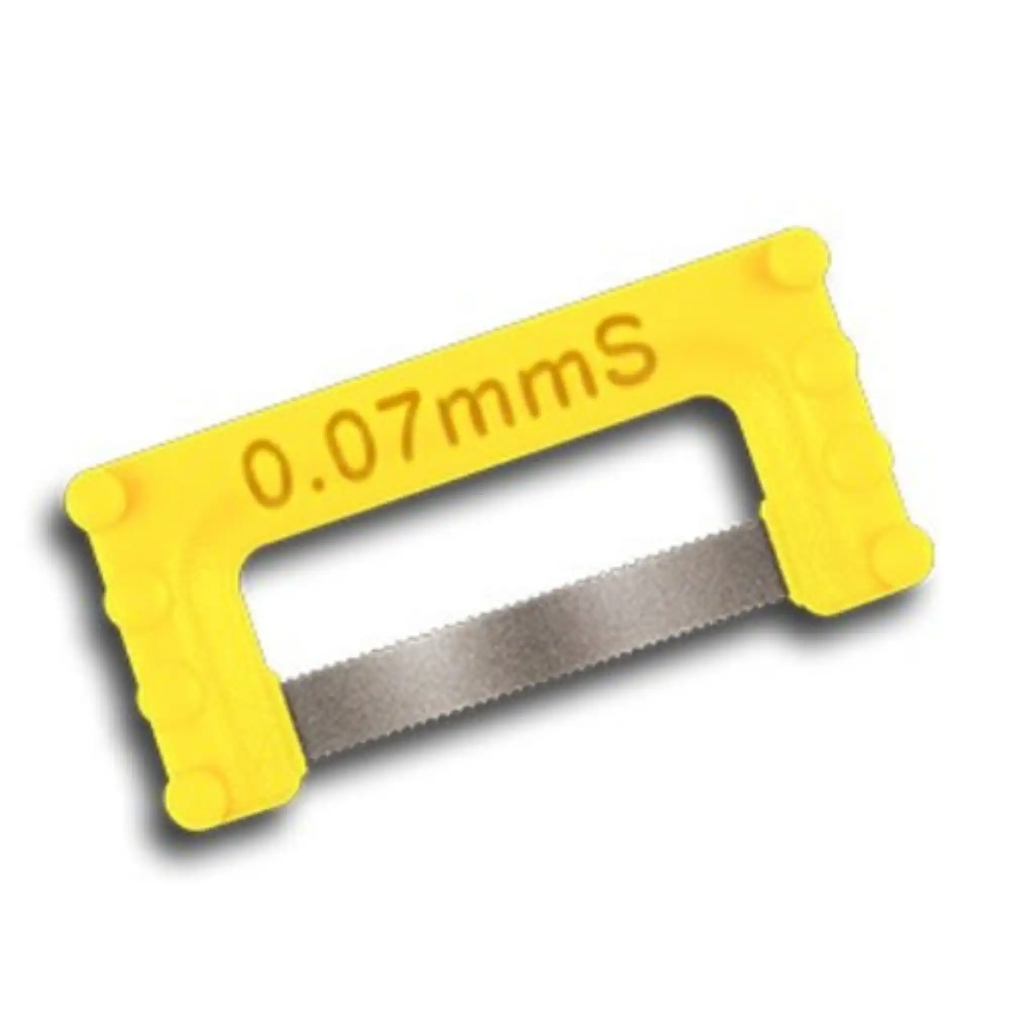 ContacEZ IPR Strip System Yellow Starter, Single-Sided Extra-Fine Serrated, 0.07mm, 8/Pack, 32108