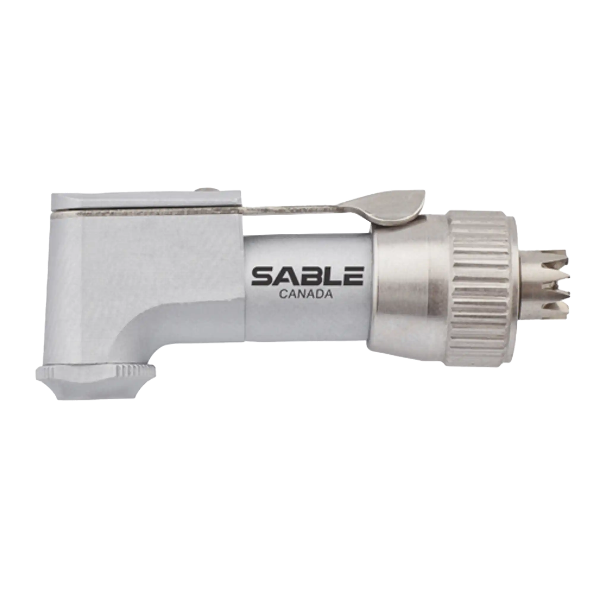 M-Style 14-Tooth Standard Latch Head for Slow Speed Handpieces, 1:1 Gear Ratio, 25,000 RPM, Metallic, 1600503