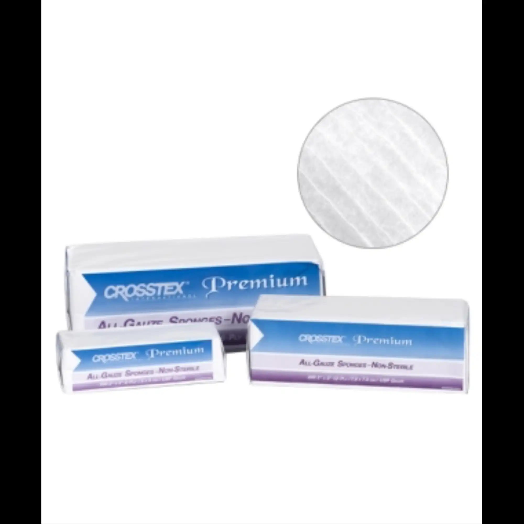 Crosstex All-Gauze Sponges Premium Non-Sterile 3"x3" 12-Ply 4000/Case, ENC312