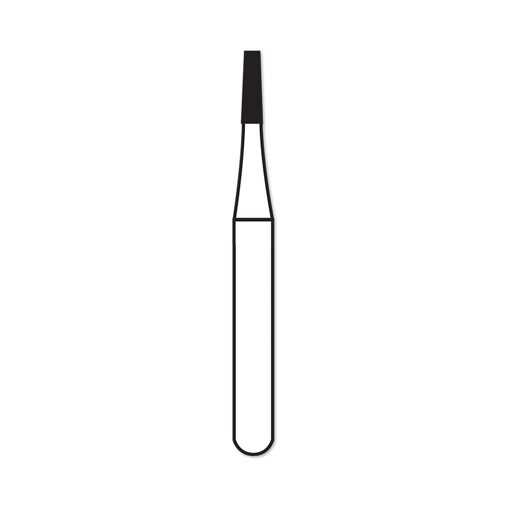 Alpen Carbide Operative Bur #701, Cross-Cut Tapered Fissure, Friction Grip Short Shank (FGSS), 1.2 mm Head Diameter, 10/Pk