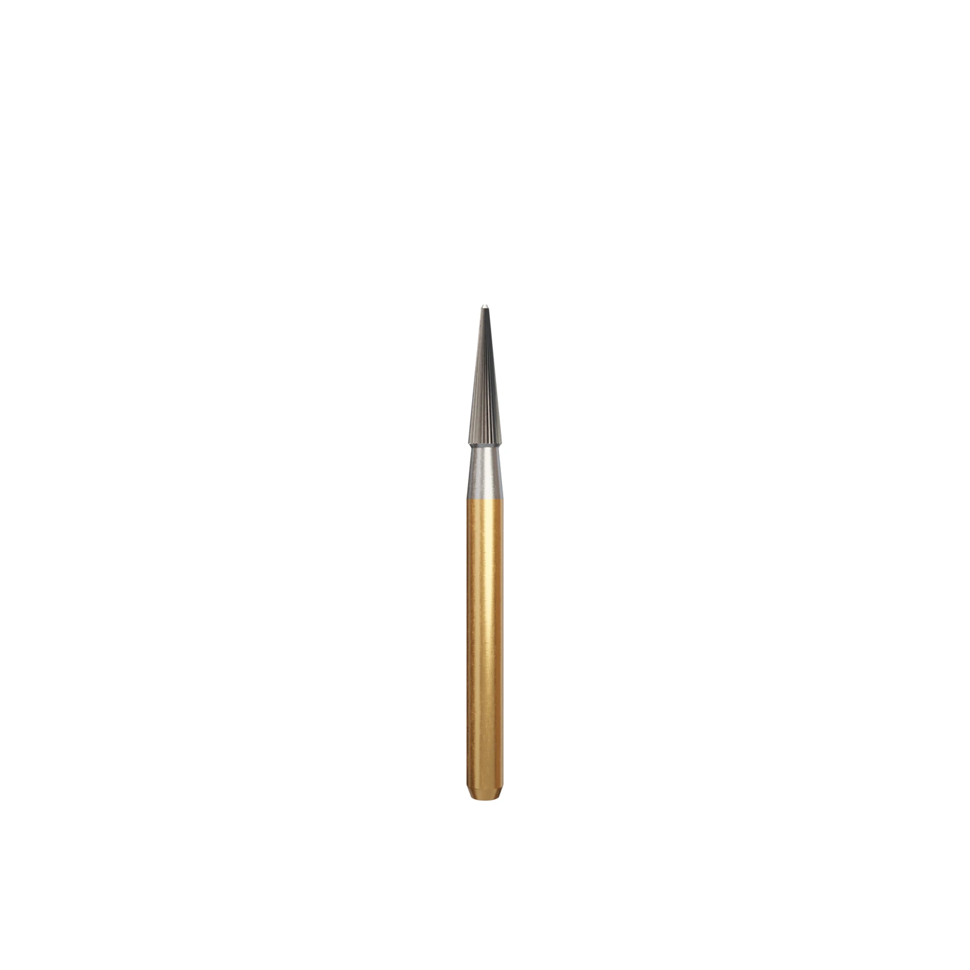 Alpen Carbide Trimming and Finishing Bur, FG UF6, Needle Point End, 30 Flutes, 1.4 mm Diameter, 5/Pkg