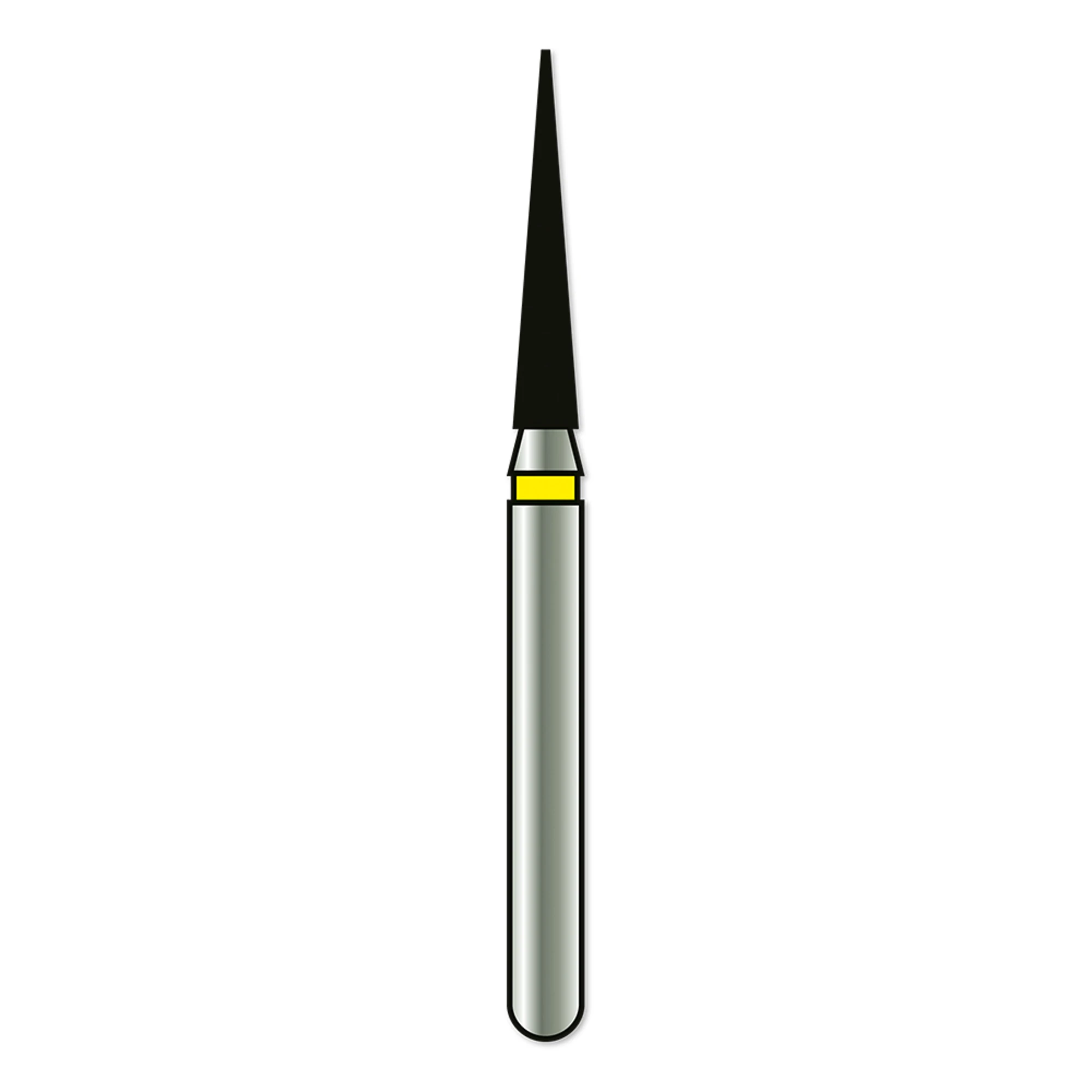 Alpen X1 Single-Use Diamond Bur, FG #858-014EF, Pointed Cone, Extra Fine, 1.4 mm, 25/Pk, X858EF014