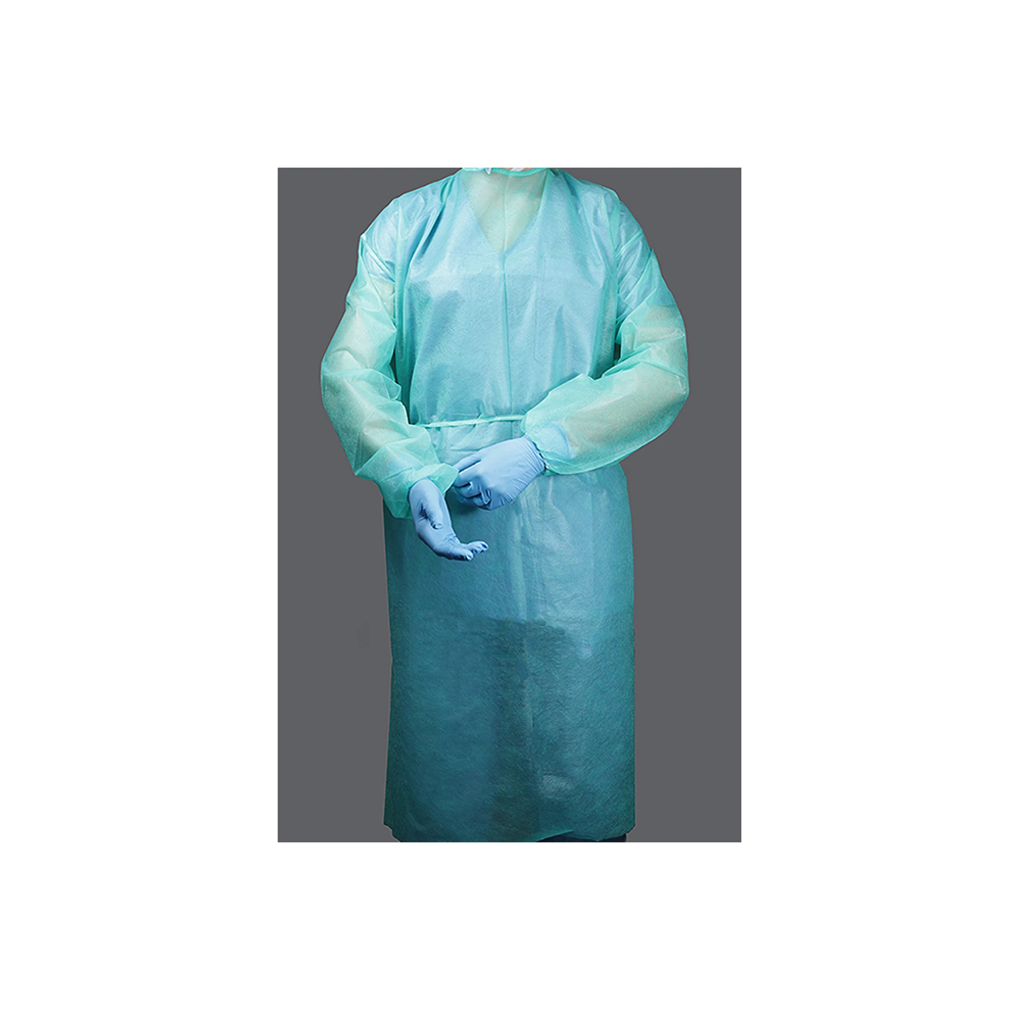 ValuMax Extra-Safe Lab Coat, Navy Blue, X-Large, Knee-Length, 3-Layer SMS, Snap Front, 10/Pk