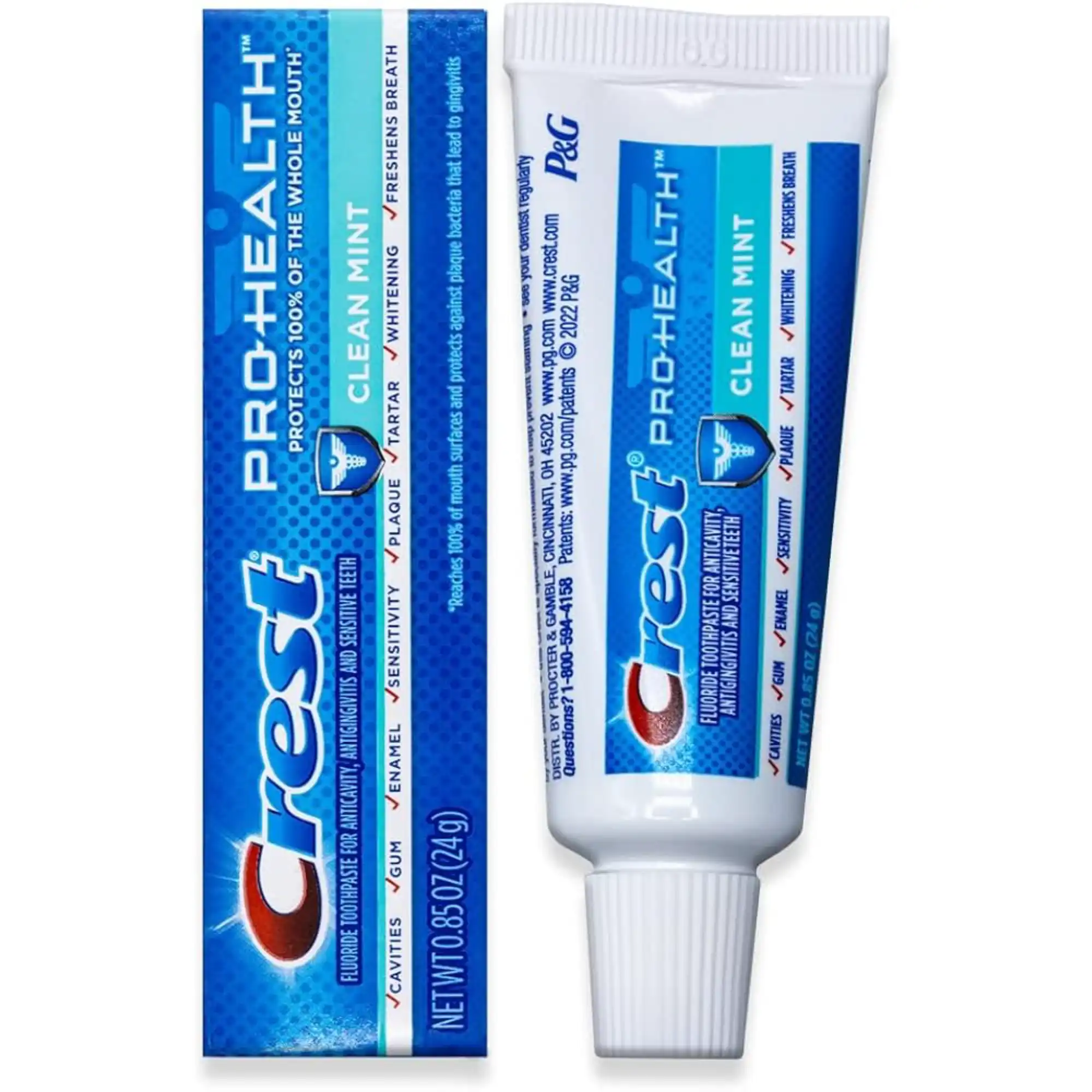 Crest Pro-Health Clean Mint Toothpaste, 0.85 oz Tube, 72/Case, 80742356