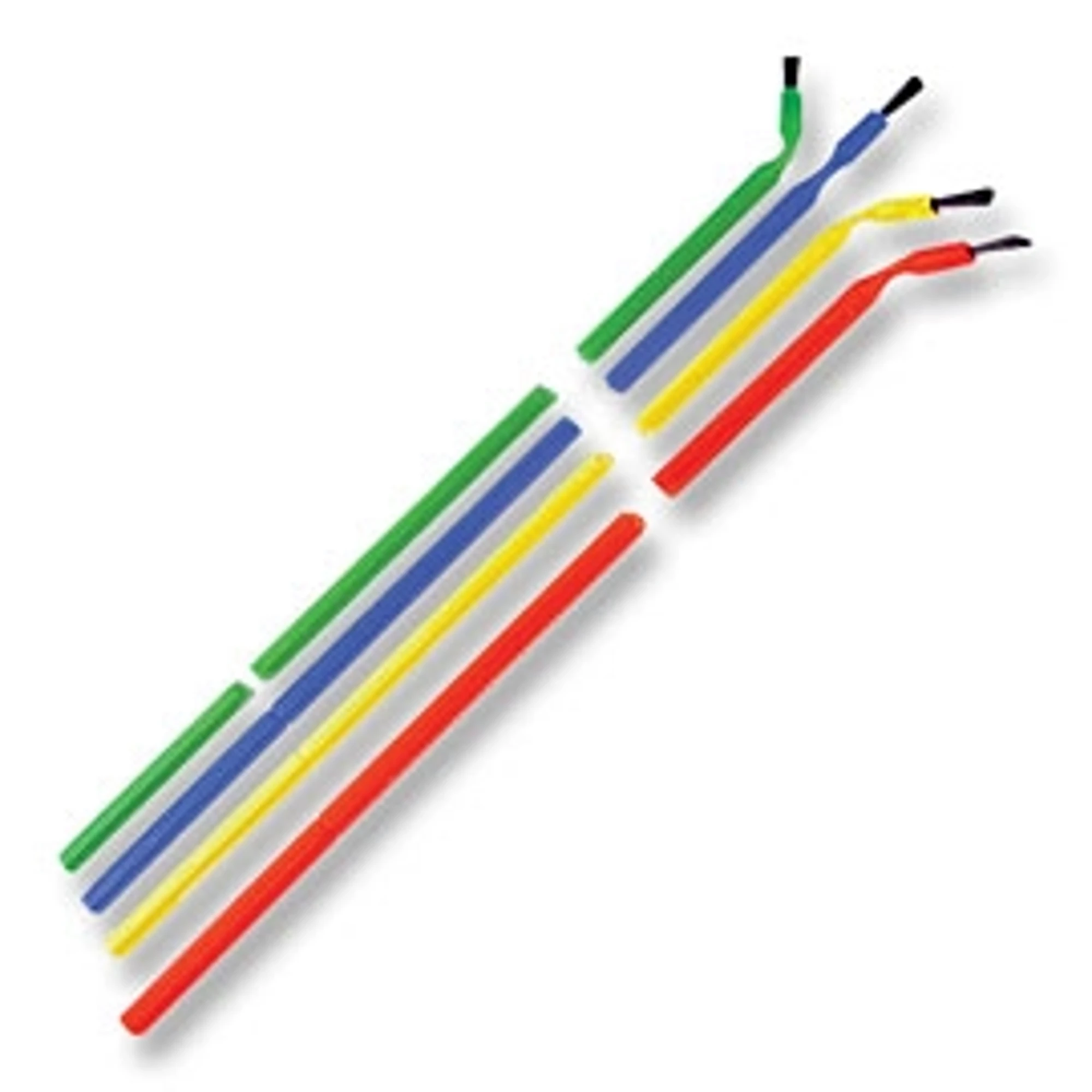 Vista Bendable Brush Applicators, Fine, White Bristles, Assorted Colors, 144/Pk, 204001