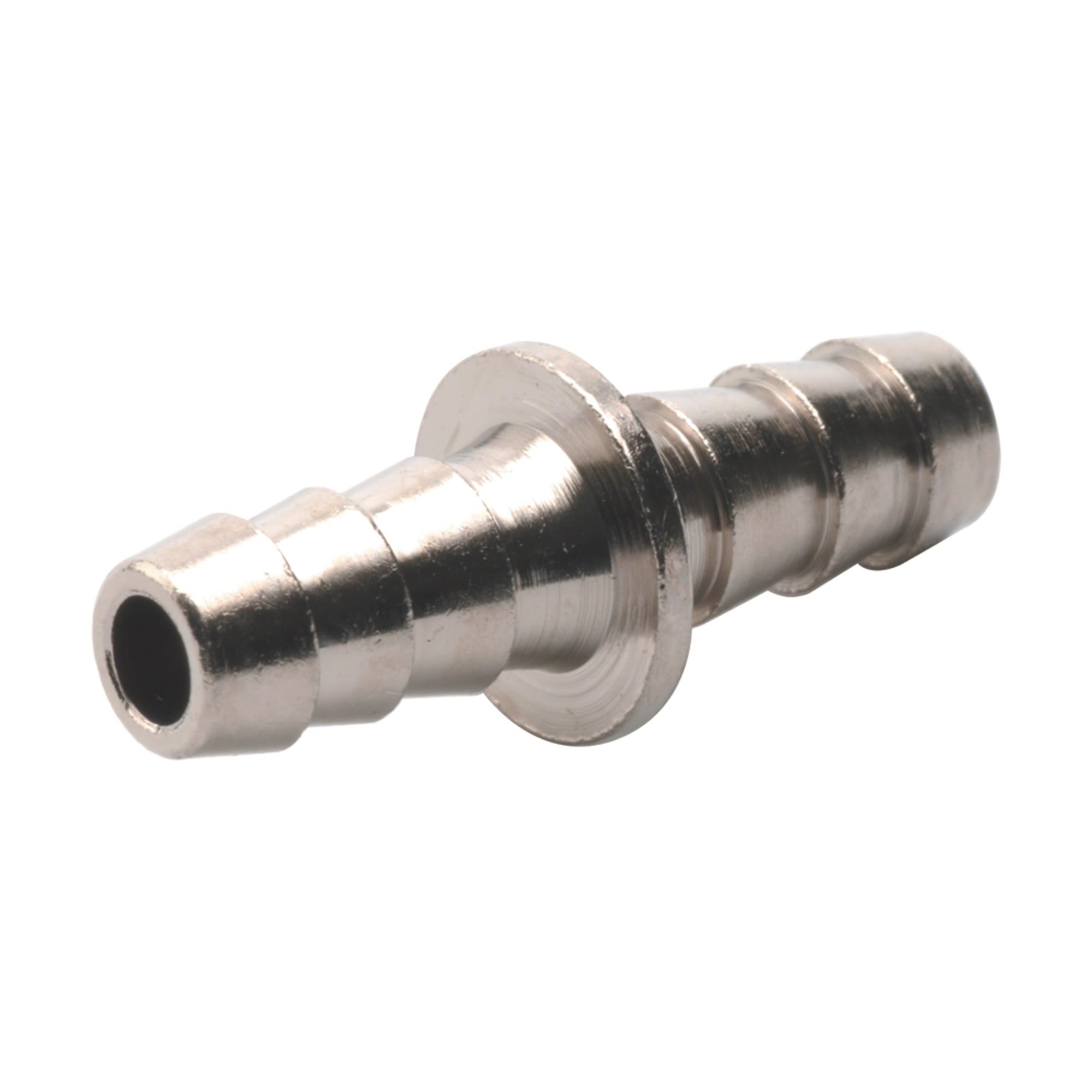 DCI International 1/8" In-Line Barb Fitting, Plated, for 1/4" O.D. Tubing, 10/Pack, 0078