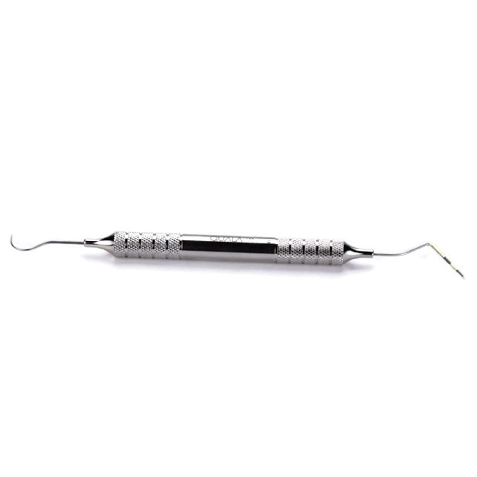 Quala Expro 23/3-6-9-12Cc Double-Ended Explorer/Periodontal Probe, #23 Shepherd's Hook, Color-Coded 3-6-9-12 mm, #4 Handle, XP23-PC12Q/4
