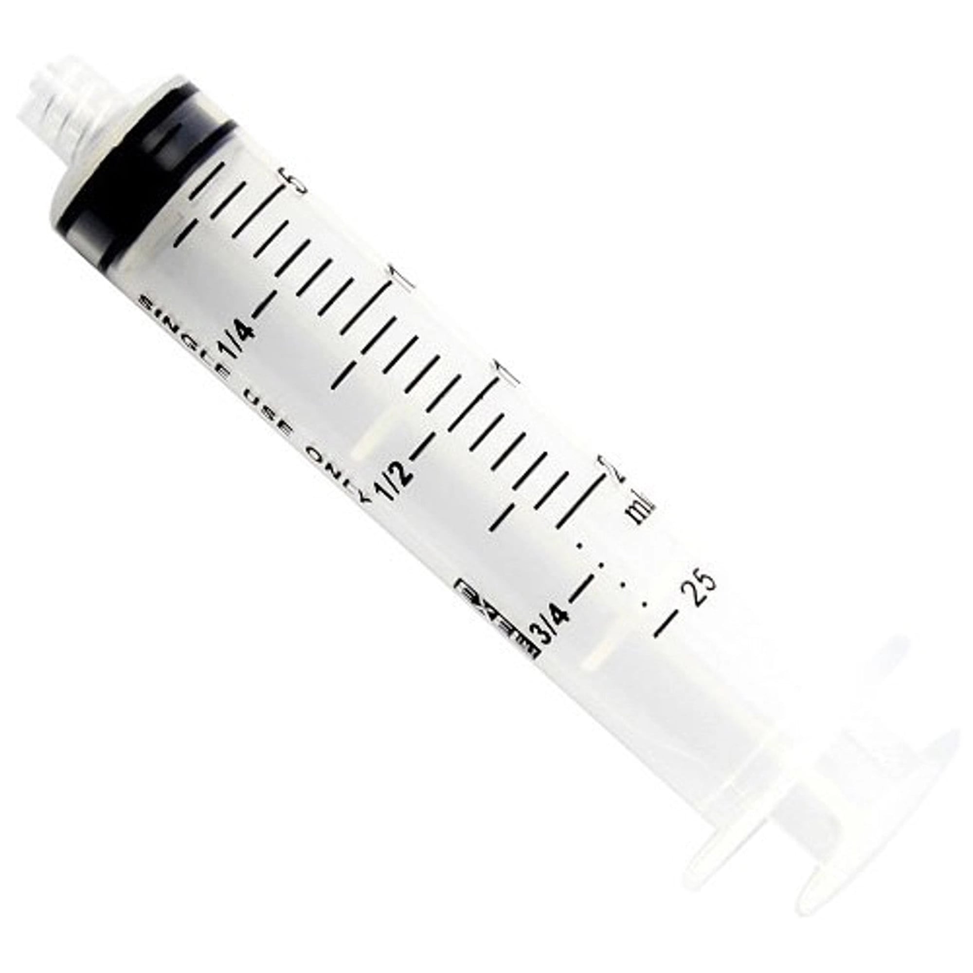 Exel International 20-25cc Luer Lock Syringe Only with Cap, Sterile, Disposable, Box of 50, 26280