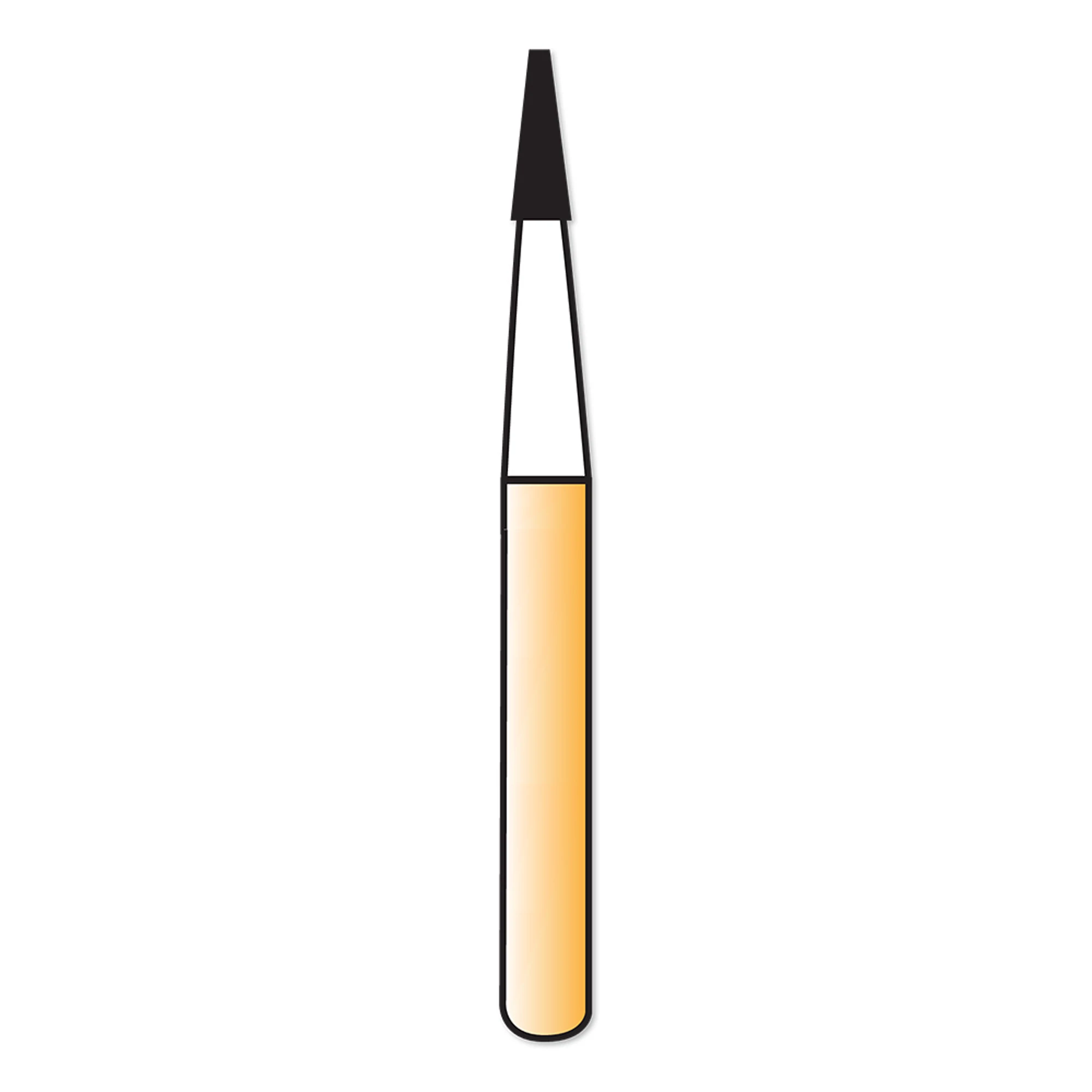 Coltene Alpen Carbide Trimming & Finishing Bur, Tapered Fissure, 12 Flute, FG, #7114, 0.9 mm, 5/Pk