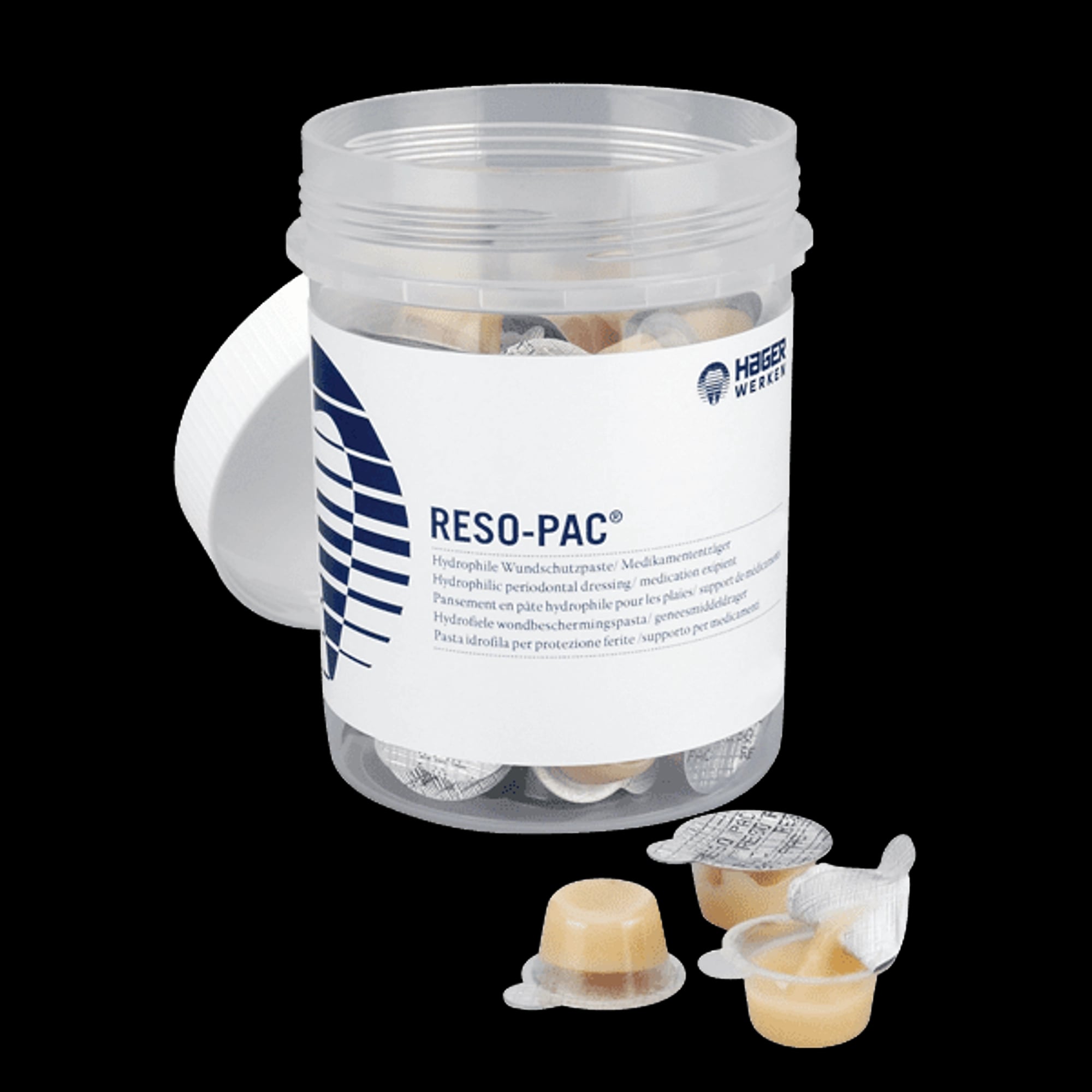 Hager Worldwide Reso-Pac Periodontal Dressing Uni-Dose, 2g, Hydrophilic, No-Mix, 10/Pack, 155018