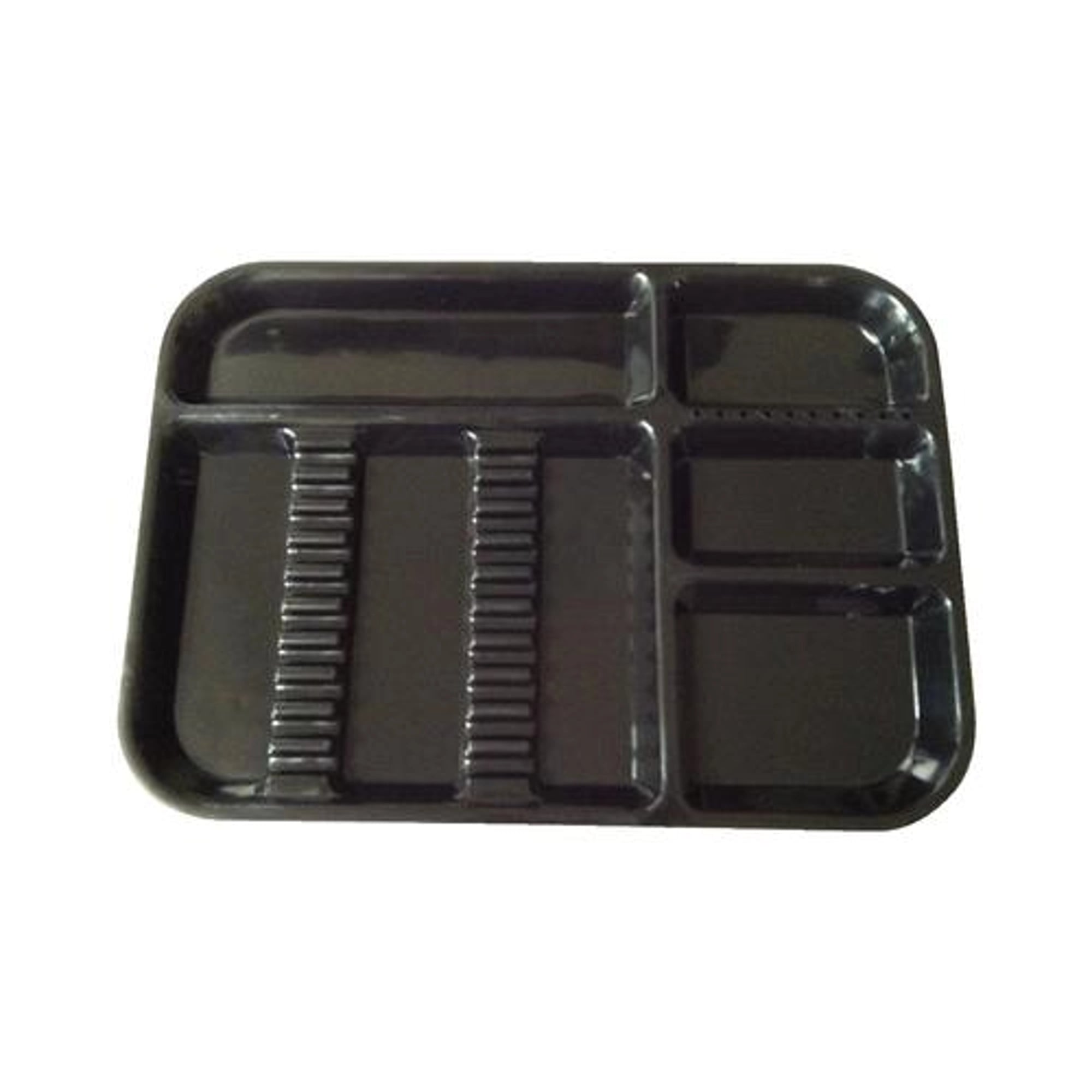Plasdent Divided Set-Up Tray, Size B (Ritter), Black, 13-1/2" x 9-5/8" x 7/8", 300BD11
