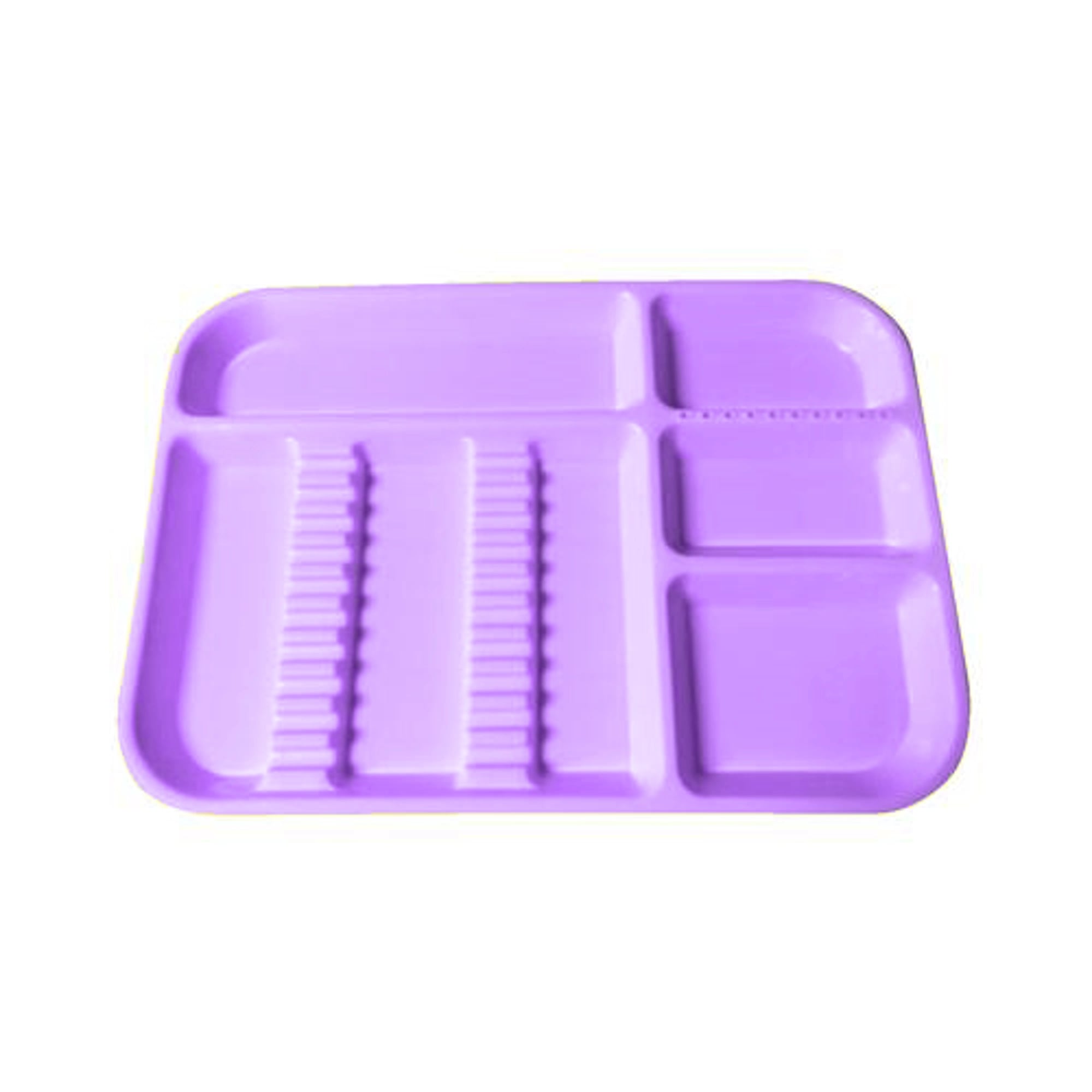 Plasdent Divided Set-Up Tray, Size B (Ritter), Neon Purple, Plastic, 13-1/2" x 9-5/8" x 7/8"