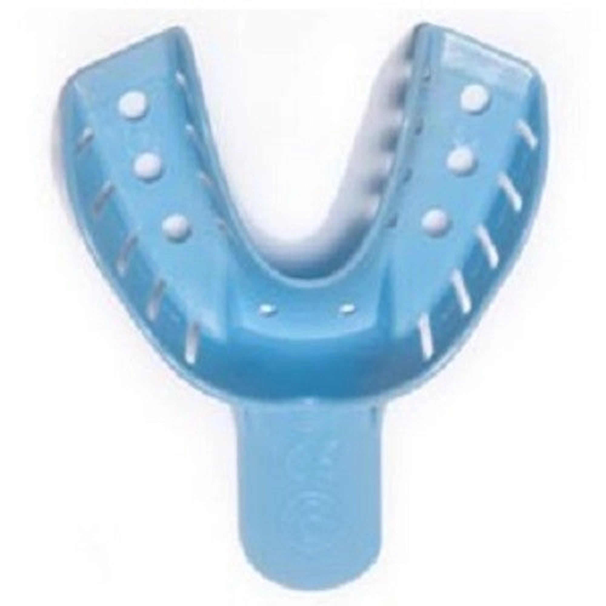 Quala Disposable Plastic Impression Trays, #6 Small Lower, Perforated, 12/Bg, QIT6SMLW