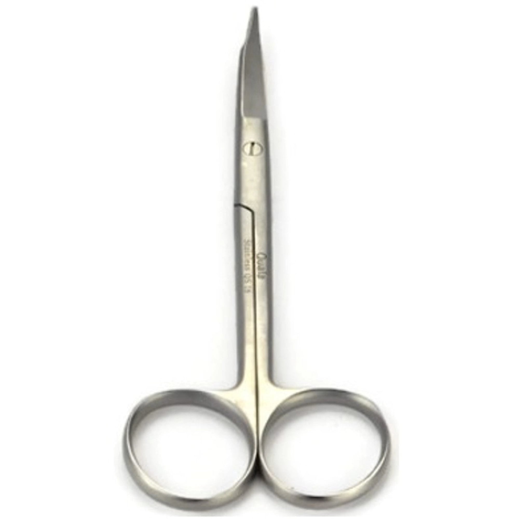 Quala Goldman-Fox Curved Surgical Scissors, 5" (13cm), 1 Serrated Blade, Tapered, QS16