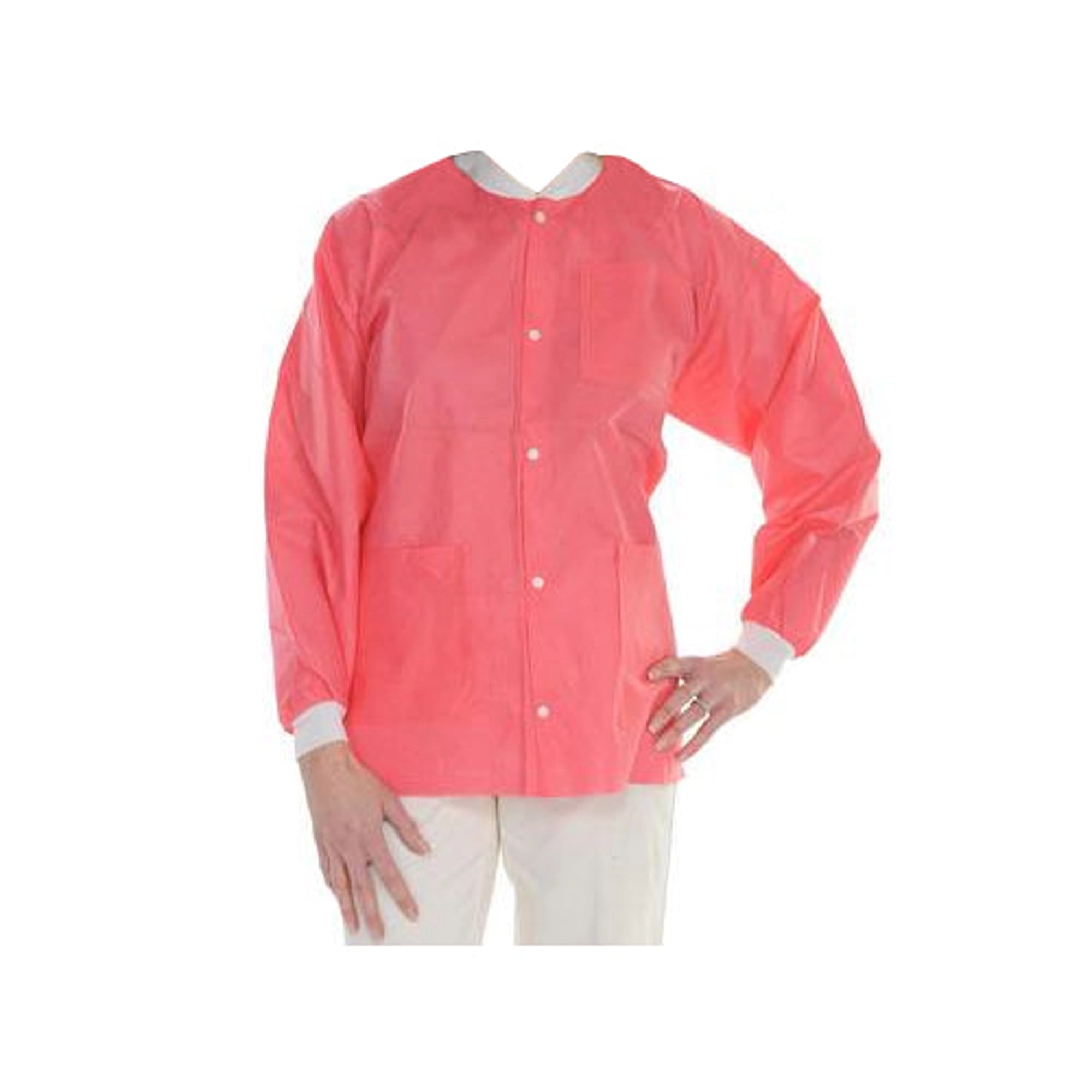 ValuMax Extra-Safe Jacket, Coral Pink, Medium, Hip-Length, AAMI Level 3, 10/Pack, 3630CPM