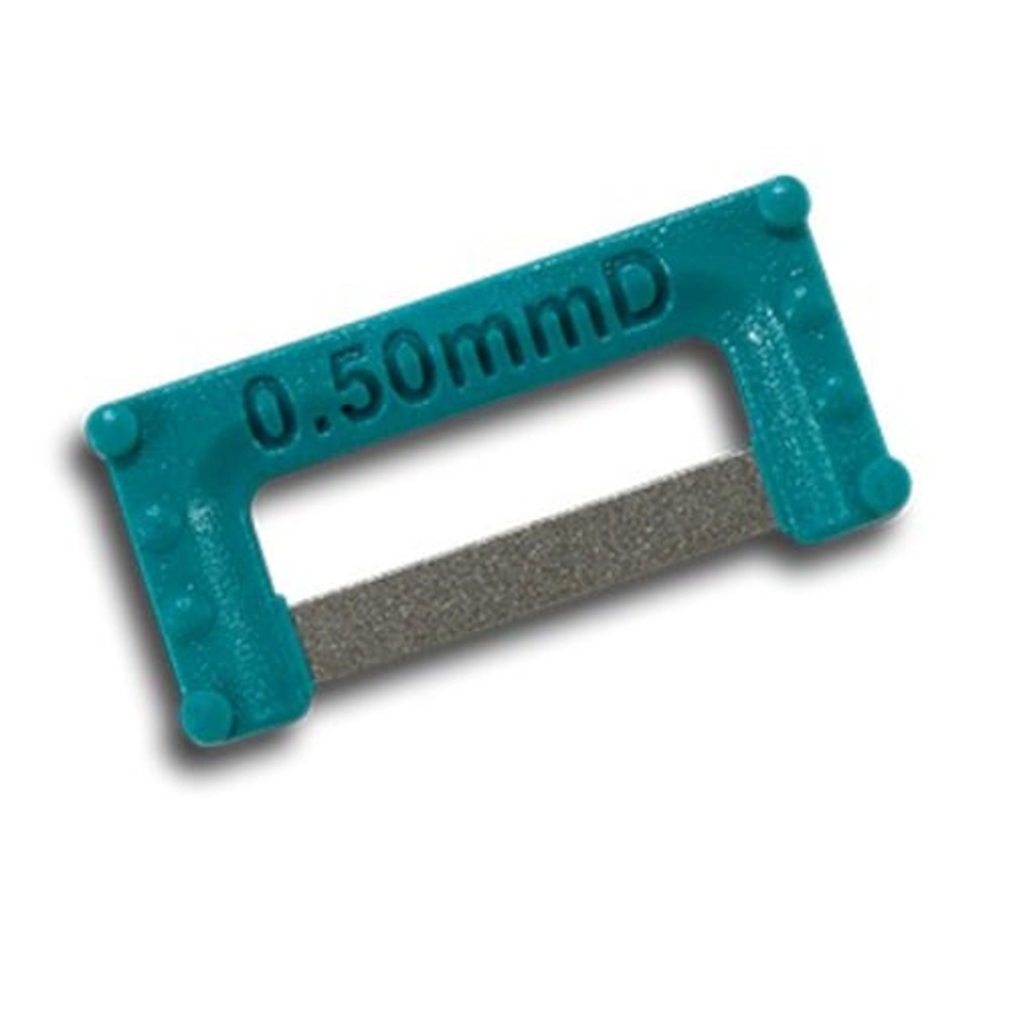 ContactEZ IPR Plus Widener Strip, Double-Sided, Coarse Diamond, 0.50 mm, Teal, Small, 8/Pk, 36908