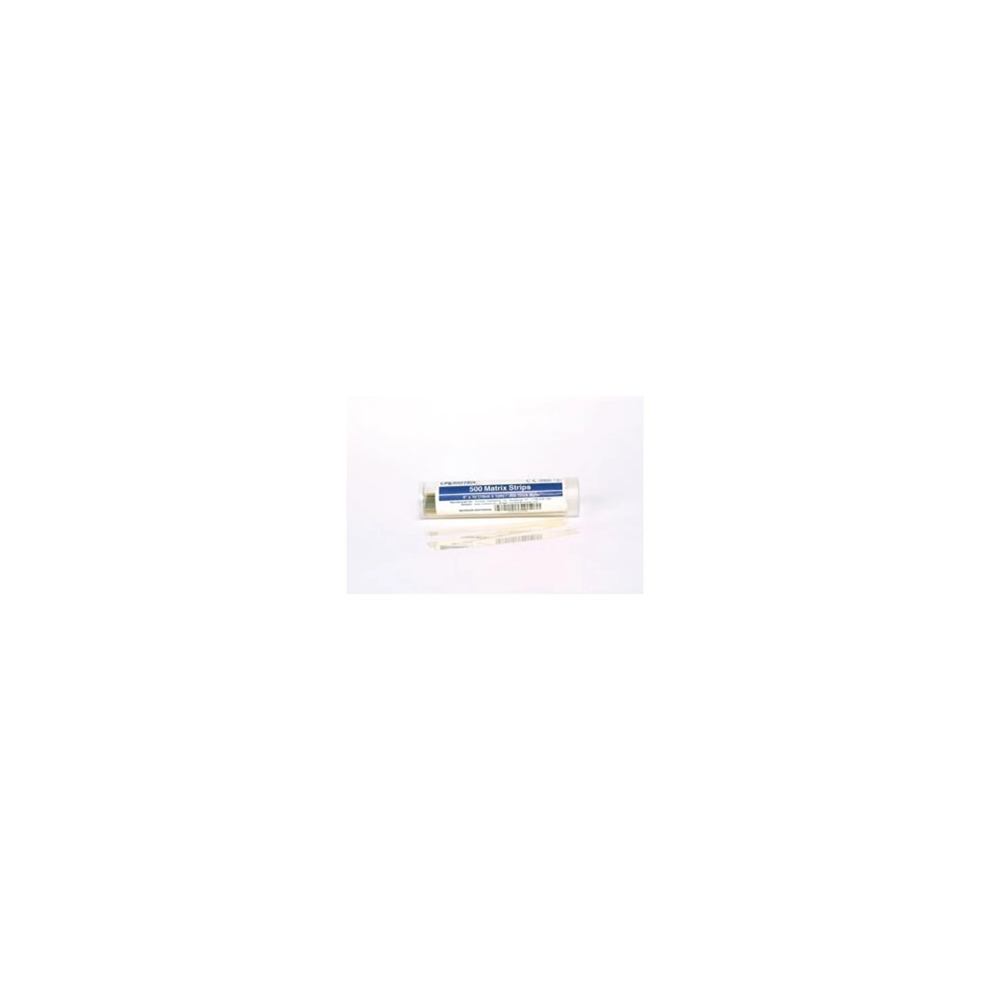 Crosstex Mylar Matrix Strips, Straight, 0.002" Thick, 4" x 3/8", 500/Tube, KSTRIP500