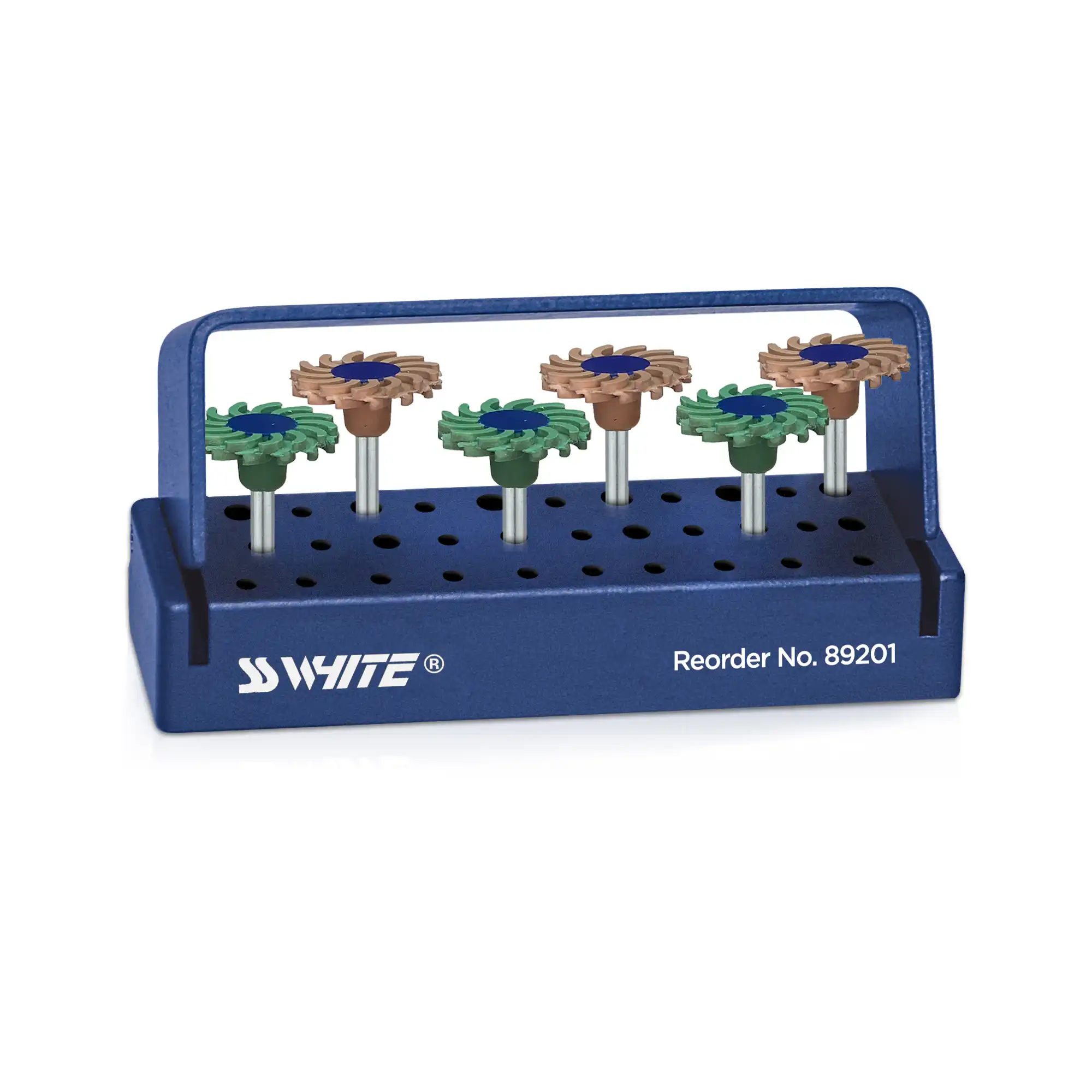 SS White Jazz Twist Intraoral Zirconia Polishing Kit, 6-Piece, RA, 89201